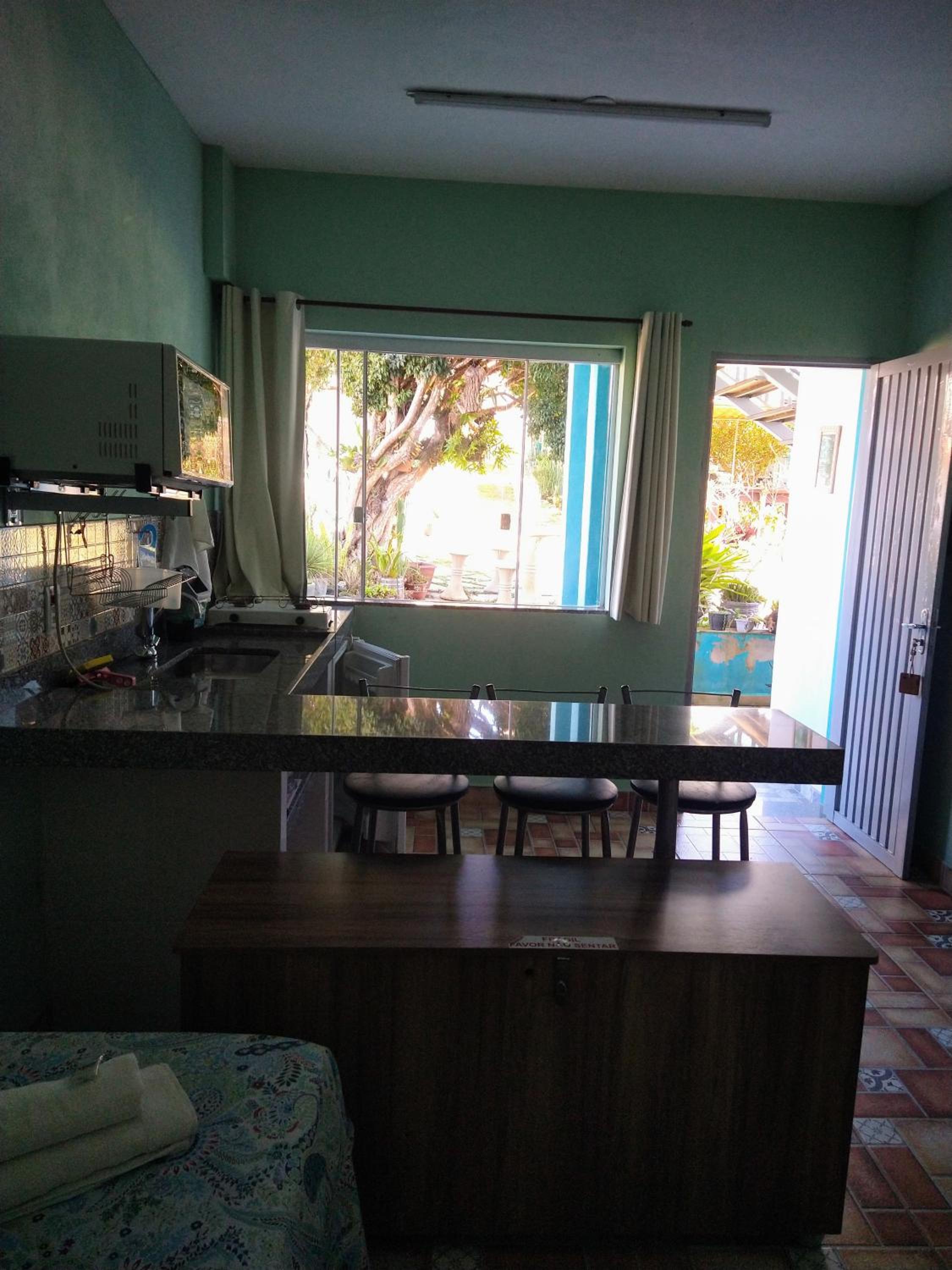 outdoor BBQ area