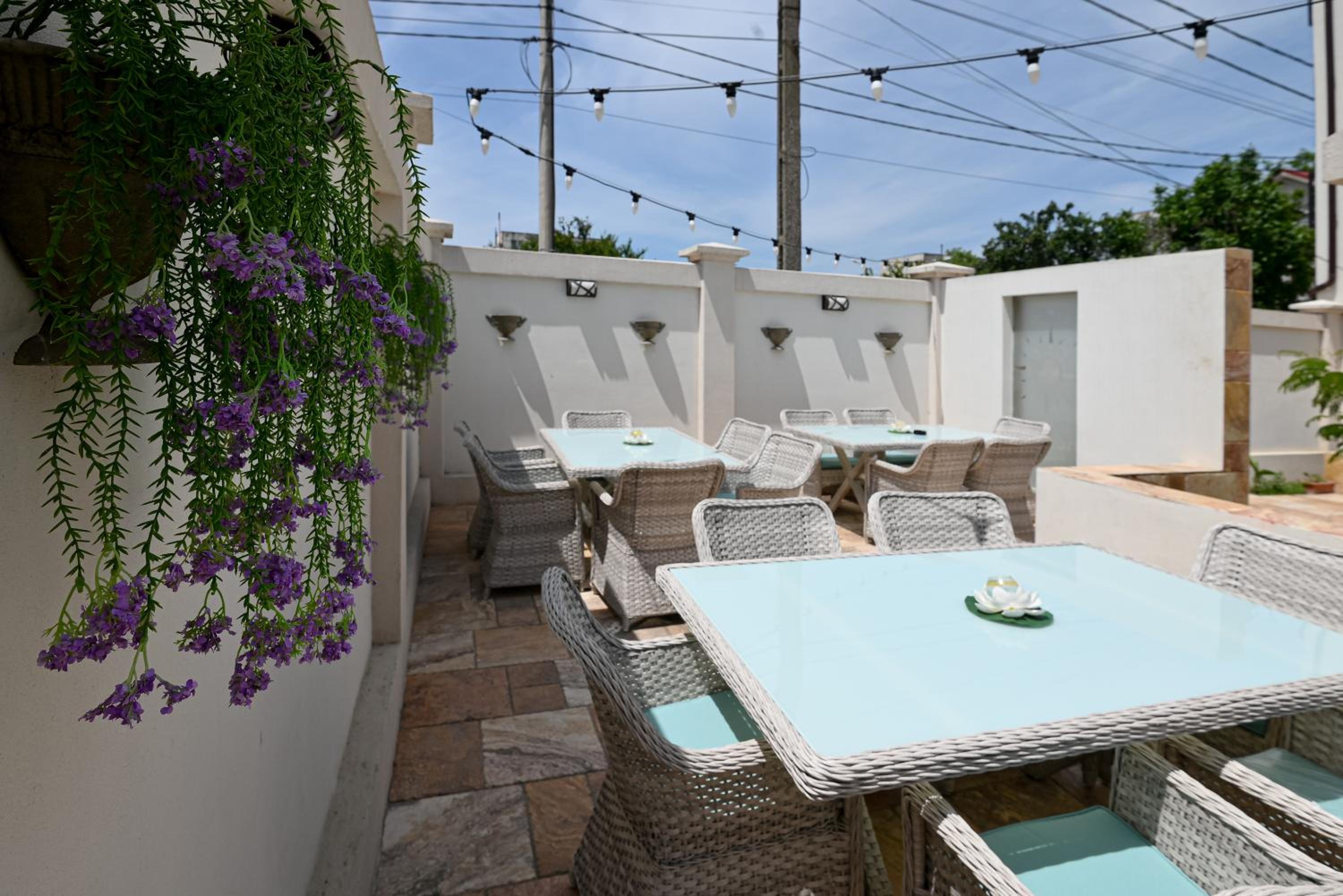 outdoor BBQ area