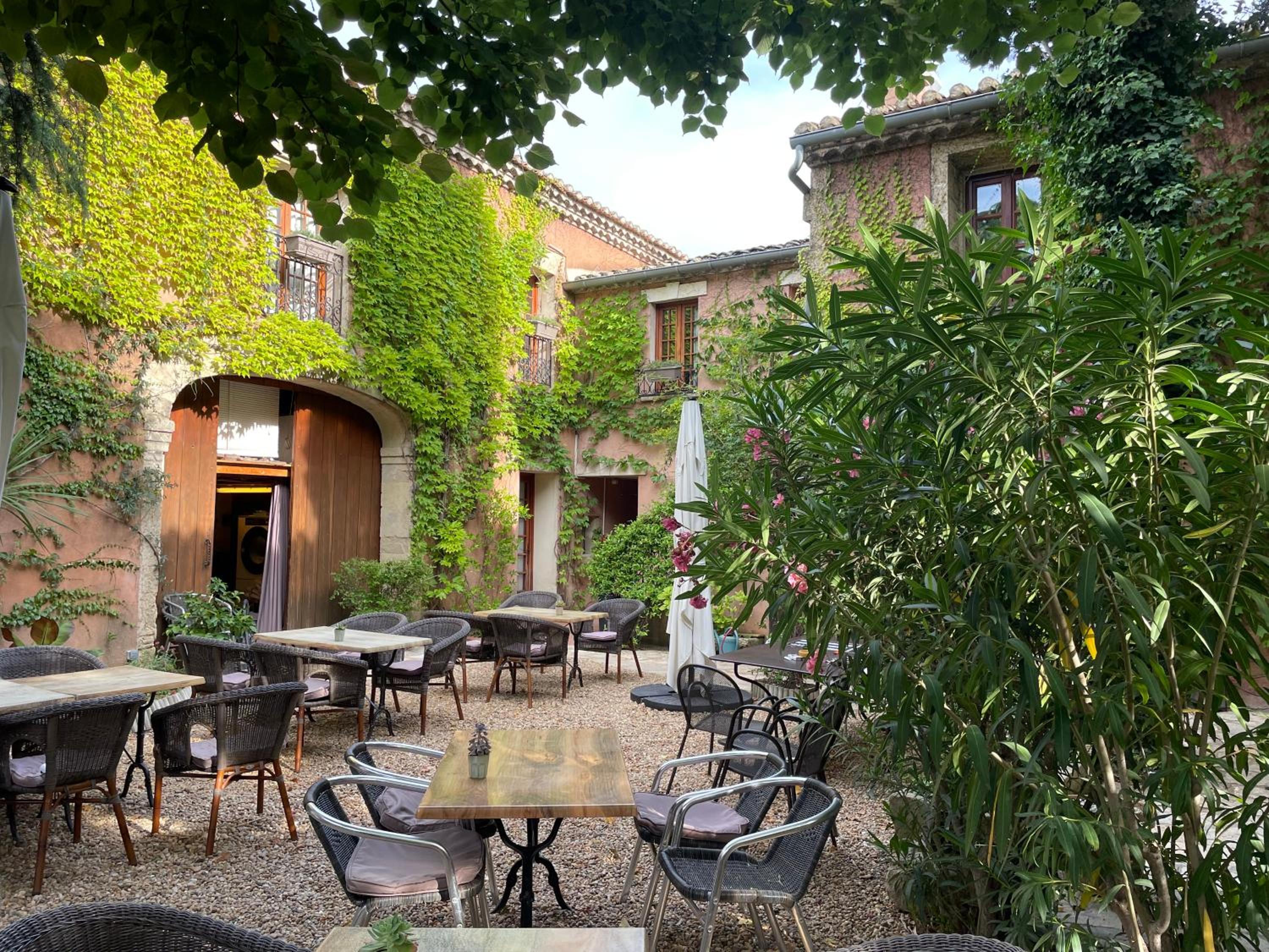 outdoor BBQ area