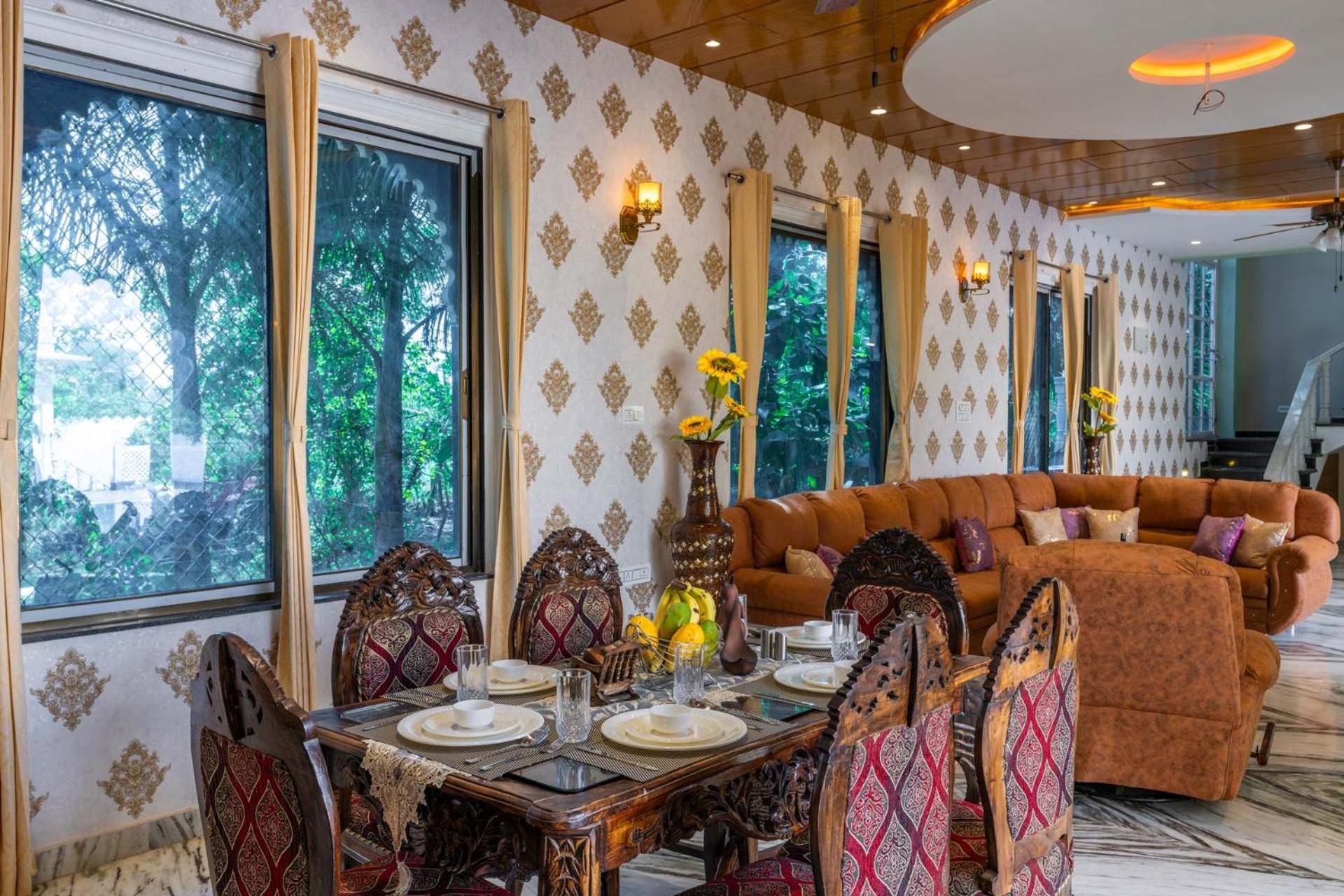 StayVista's Panna Garh - Rajsamand - Private Pool with Bar & Indoor-Outdoor Activities view 4