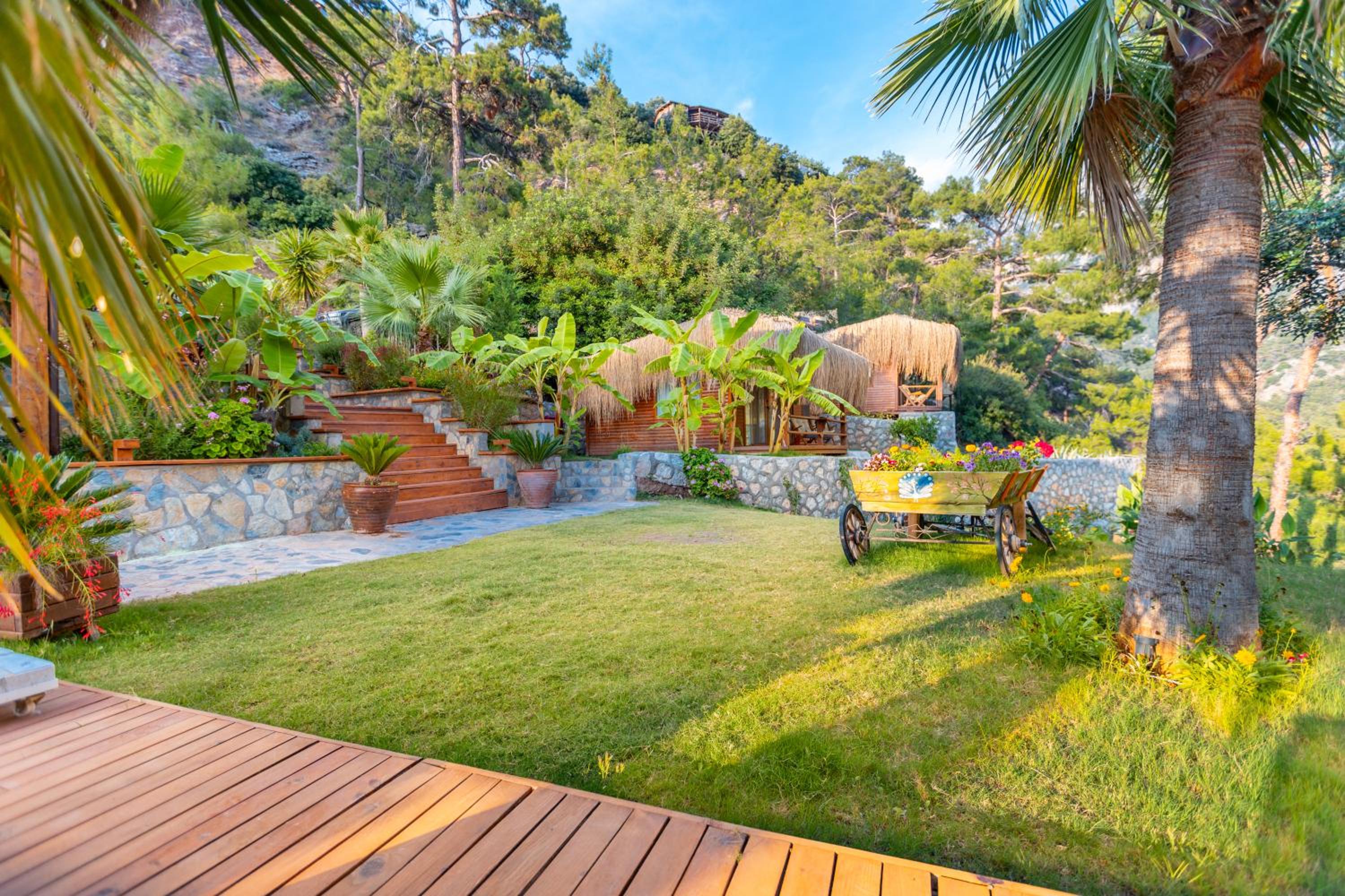 outdoor BBQ area