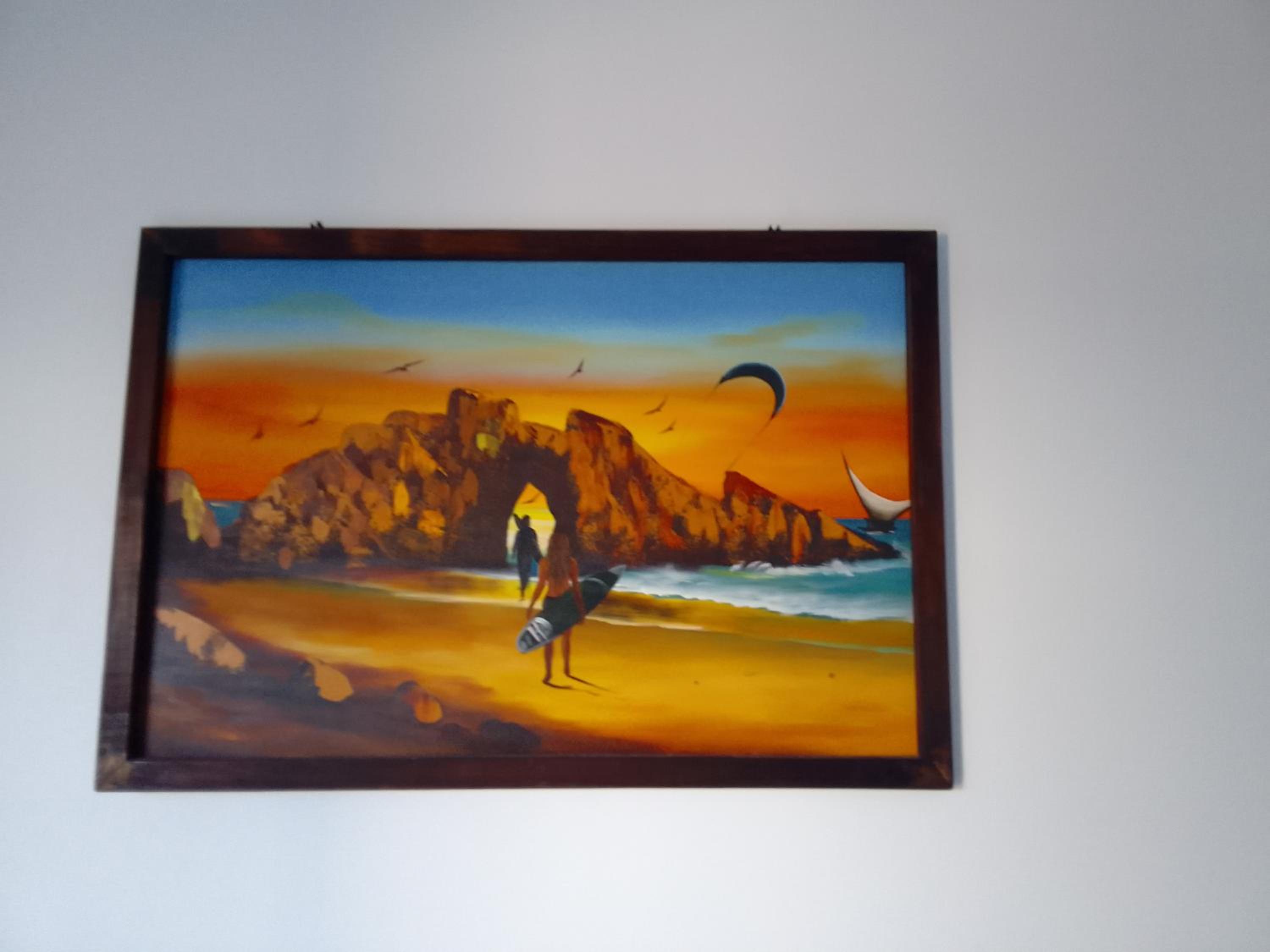 Estrela Apartamento 2 terreo - Quarto e sala com cozinha americana na praia do prea-Ce