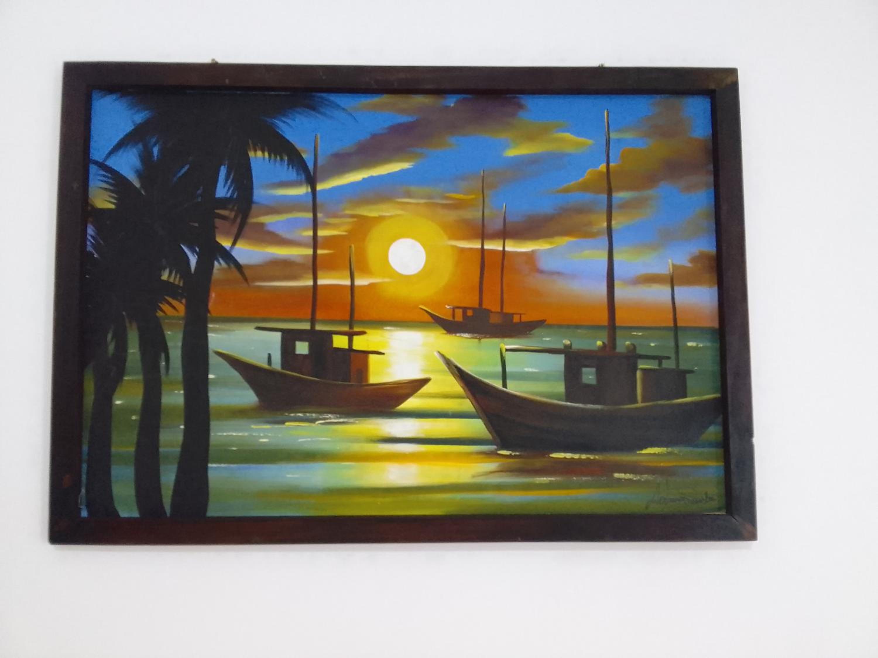 Estrela Apartamento 2 terreo - Quarto e sala com cozinha americana na praia do prea-Ce