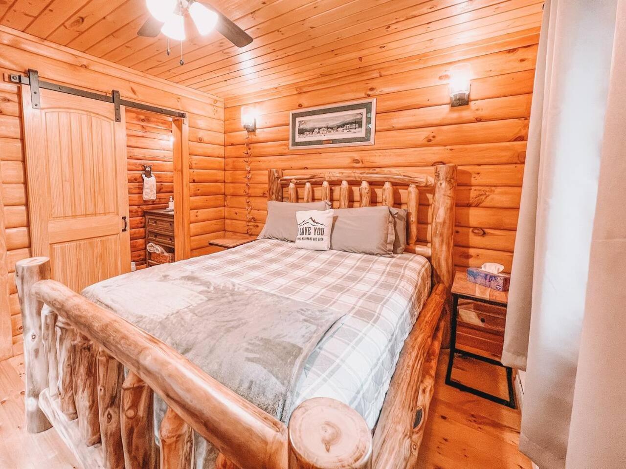 Mountain-Top-Hideaway Stay in a log cabin on a private rd! Swim, hike, explore a true mountain experience