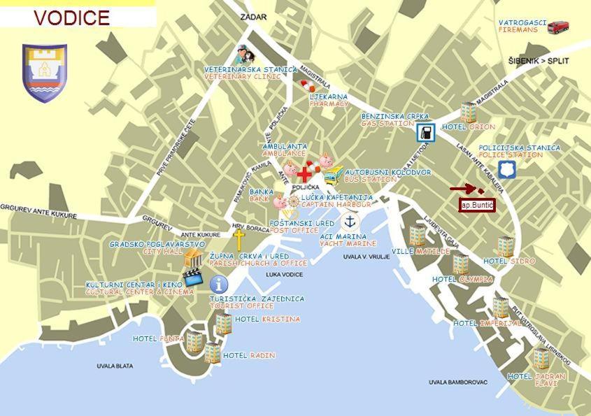 Vodice, apartmani Buntić view 2