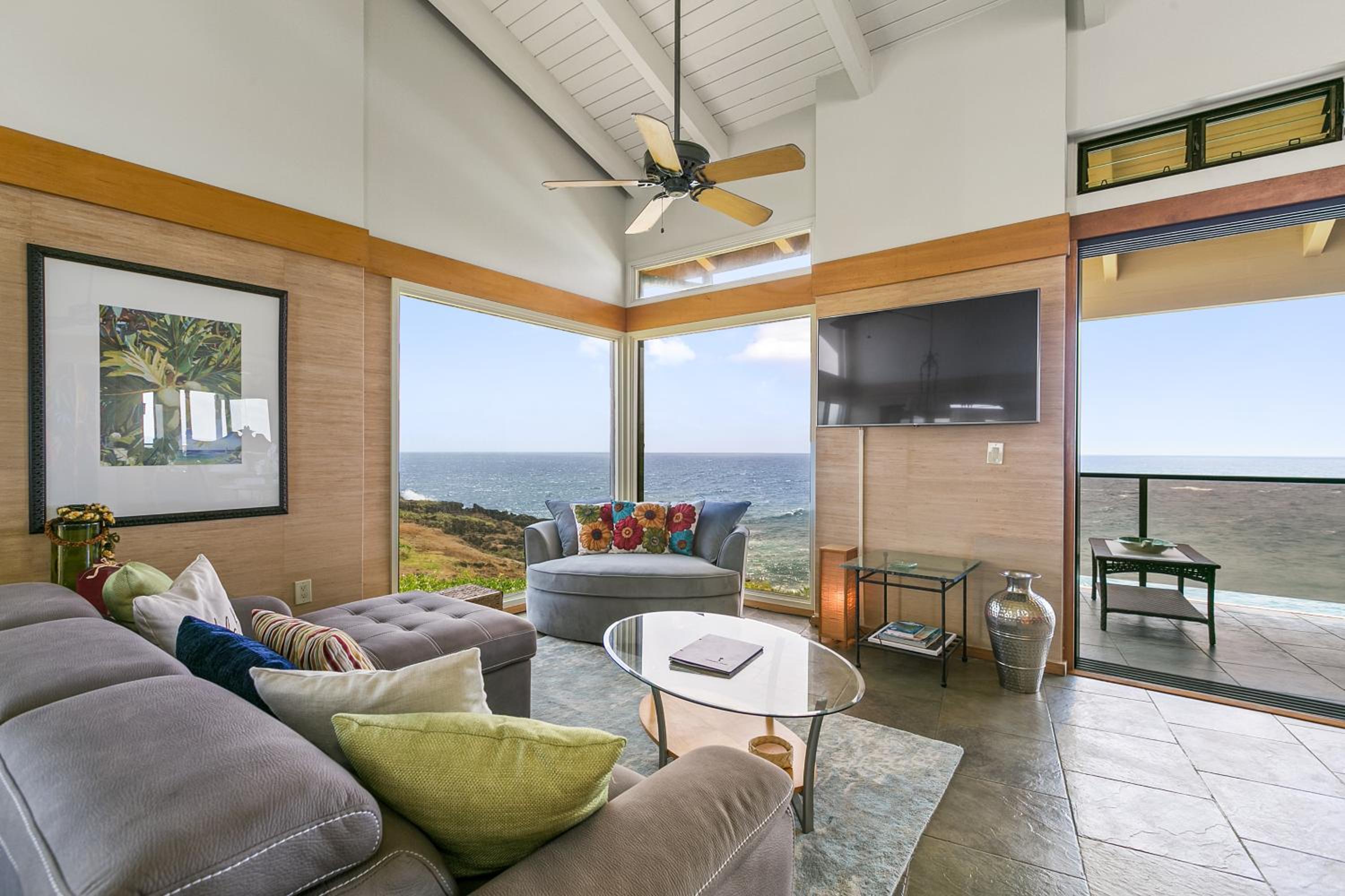 Oceanfront Condo with Panoramic Views- Alekona Kauai view 2