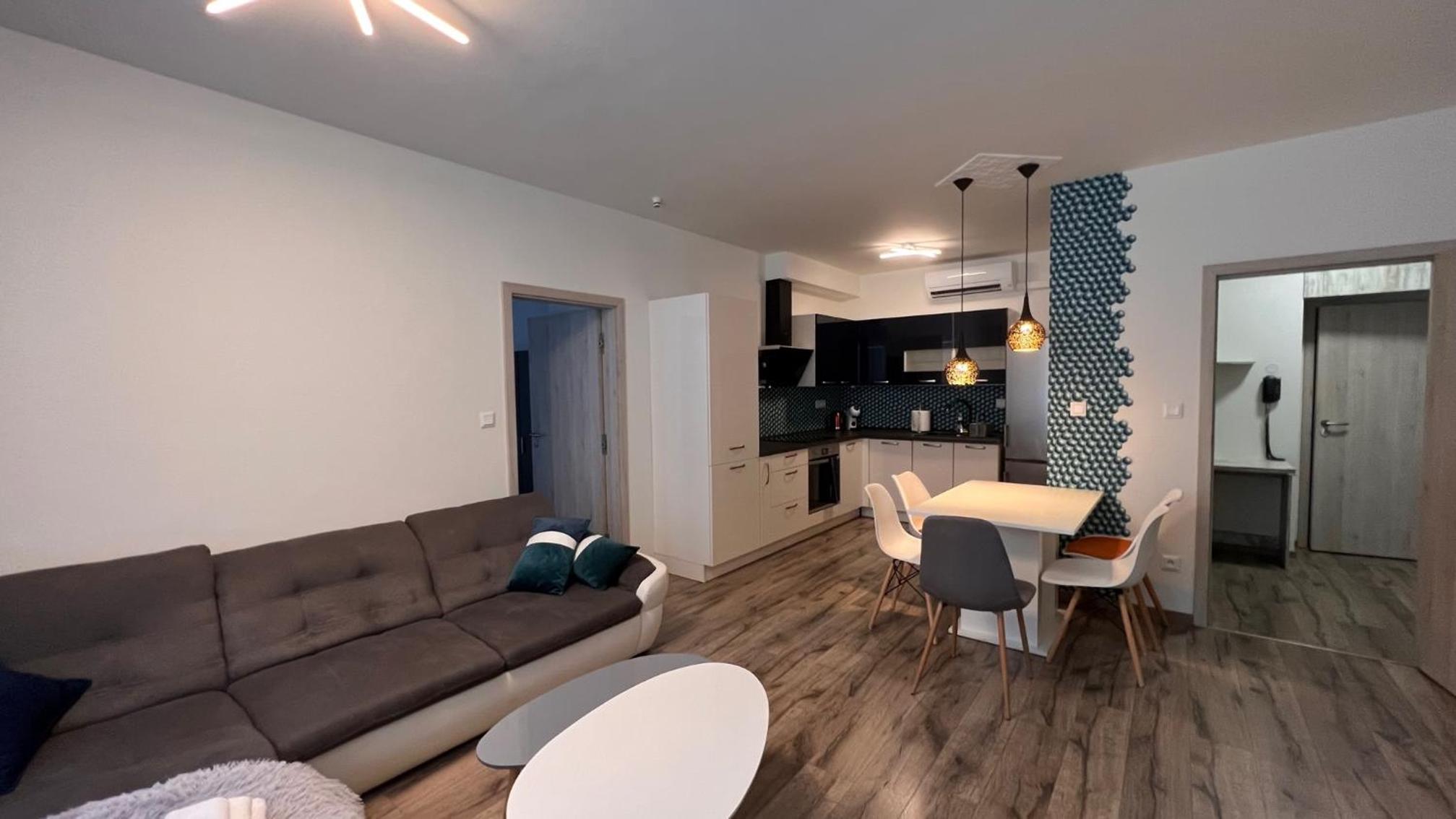 Air-conditioned, 2 room Apartment with balcony, new building Rača view 4