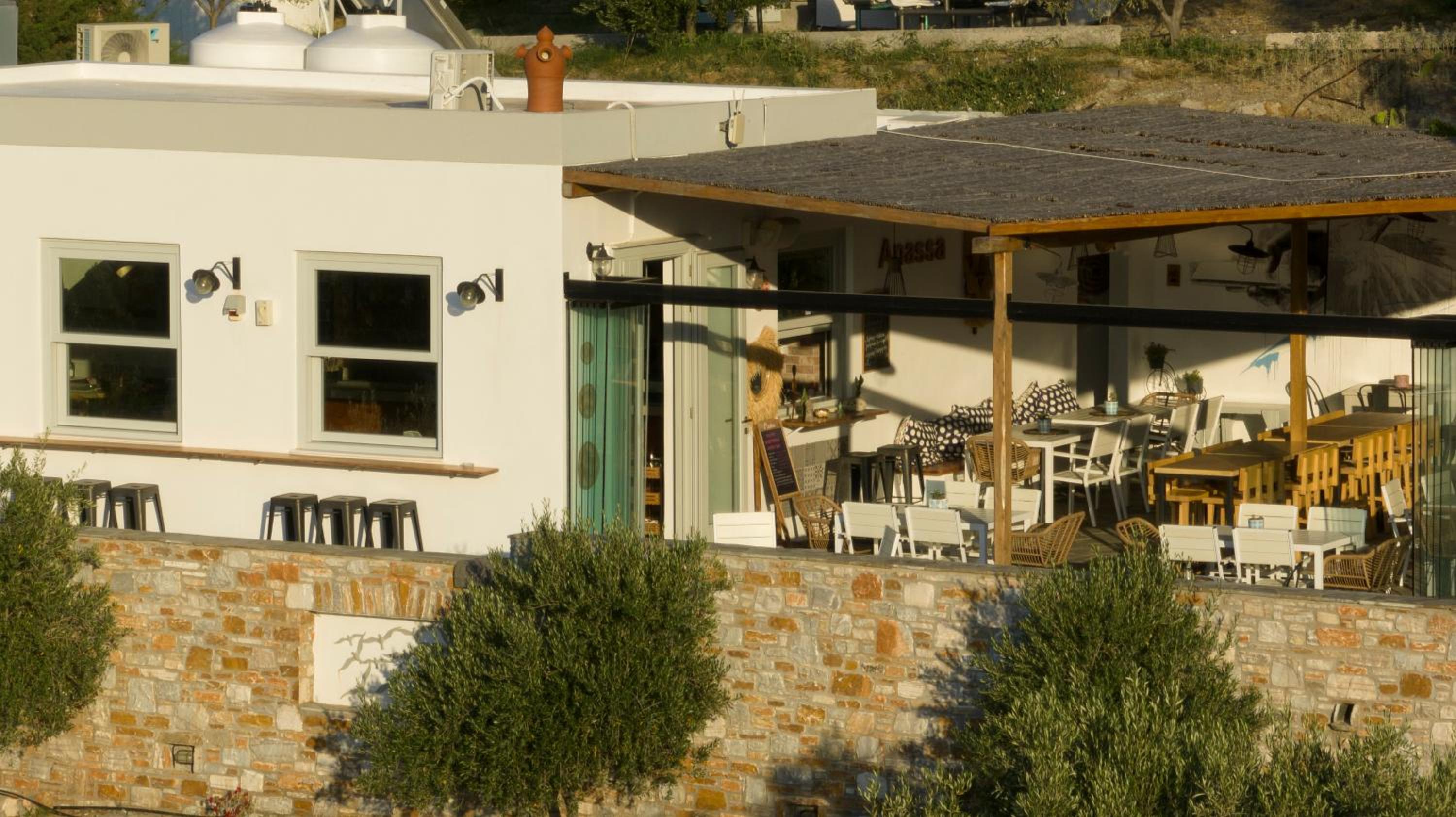 outdoor BBQ area