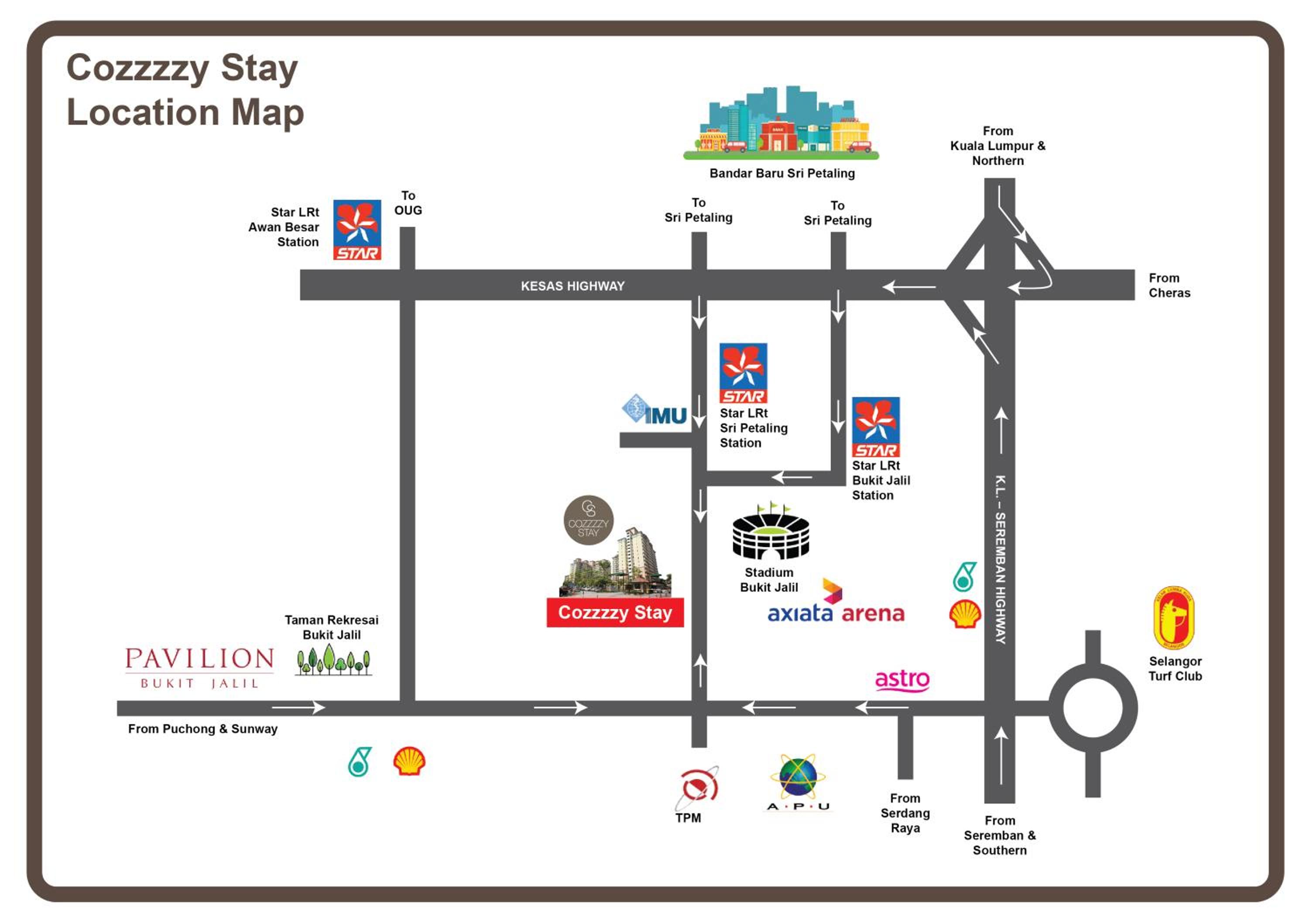 Cozzzzy Two Next to Axiata Arena, Bukit Jalil