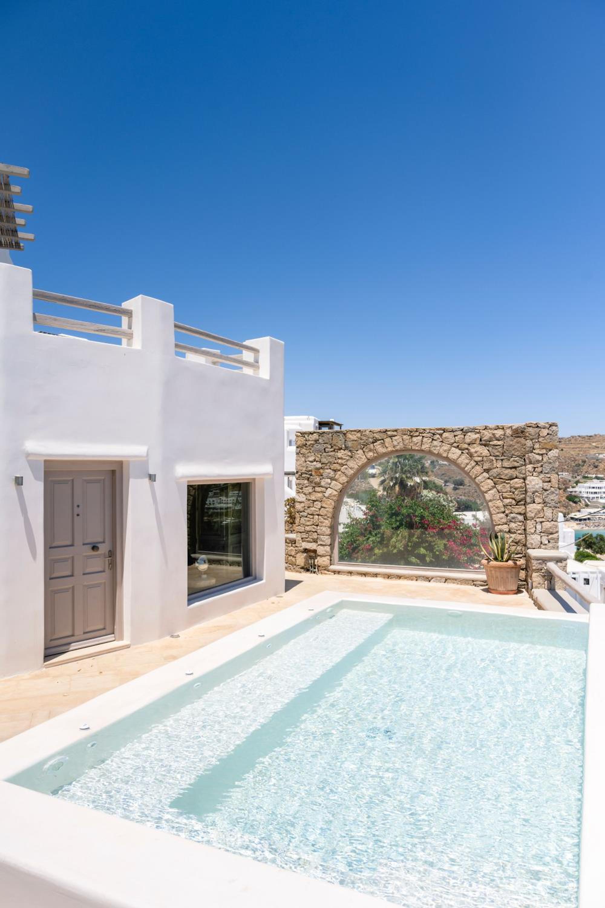 Villa Zen - Hot Tub - MG Villas Mykonos view 5