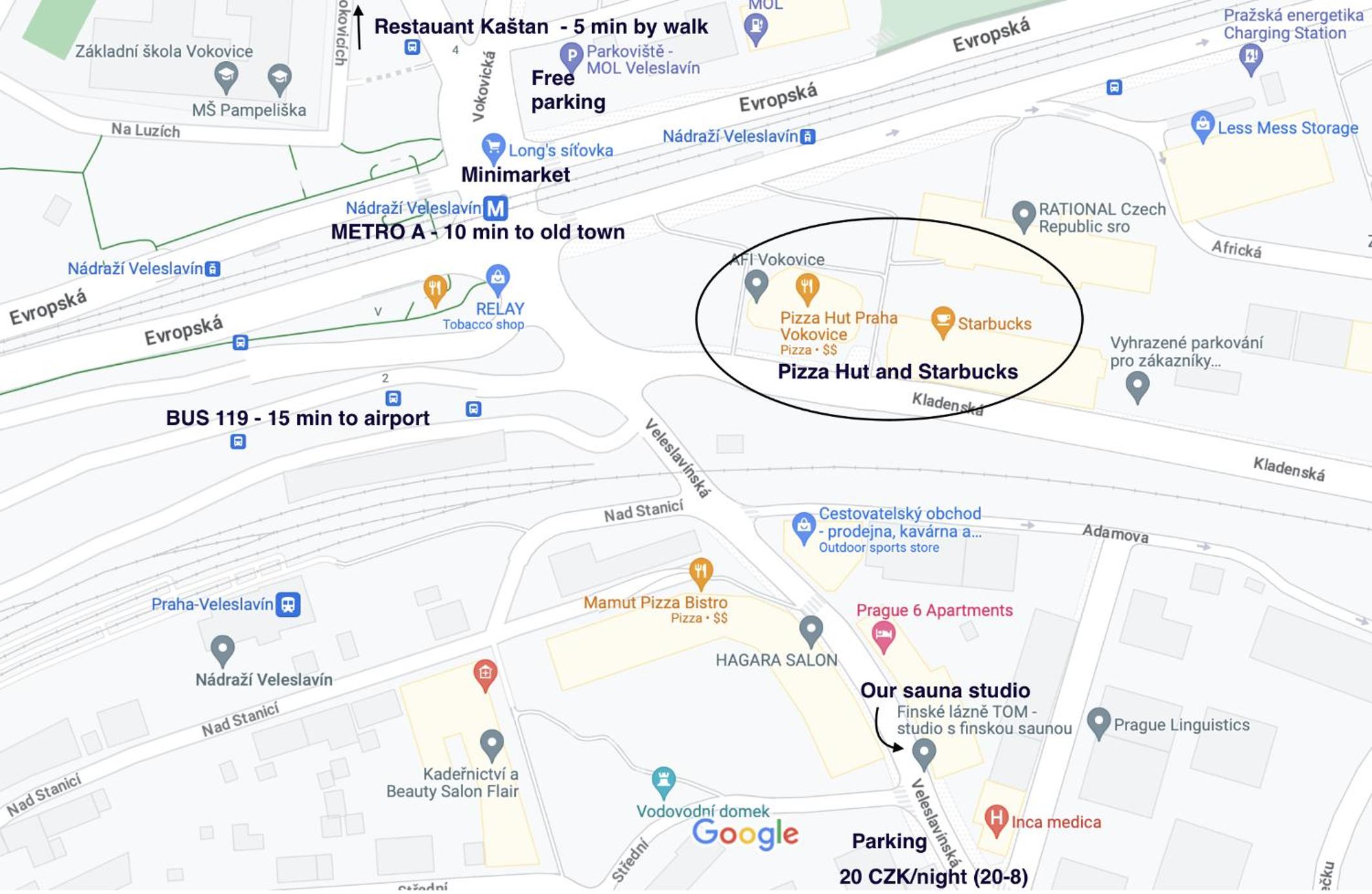 Sauna studio near centre/airport