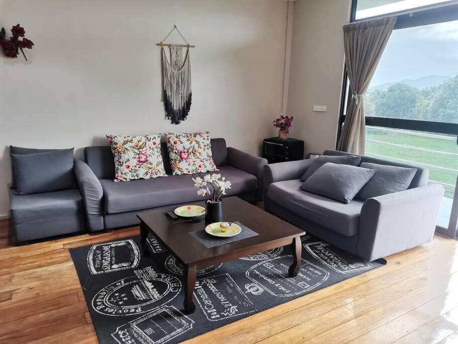 Master Bedroom in Shared Cozy River View Pool Apartment