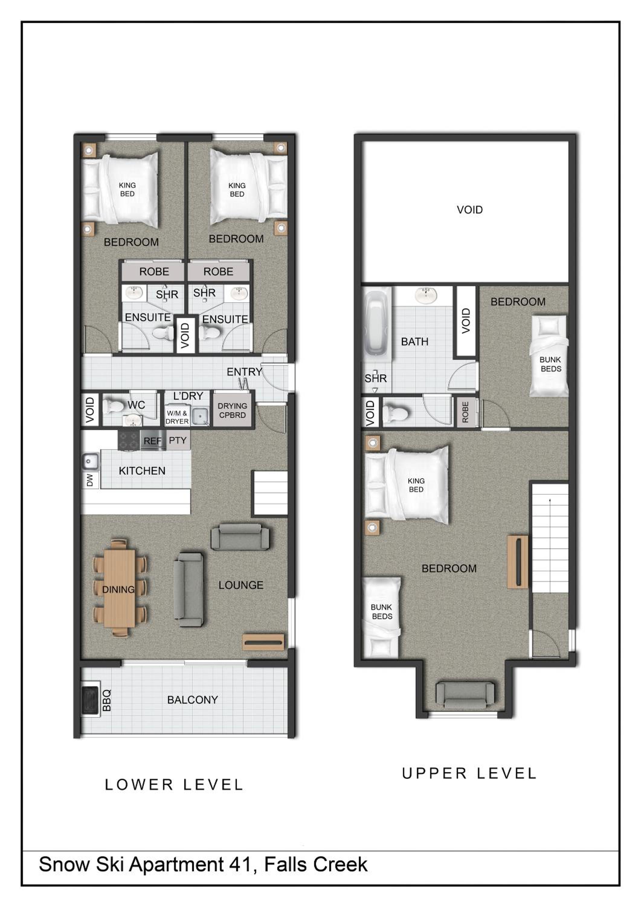 Snow Ski Apartments Extra Spacious Penthouse 41