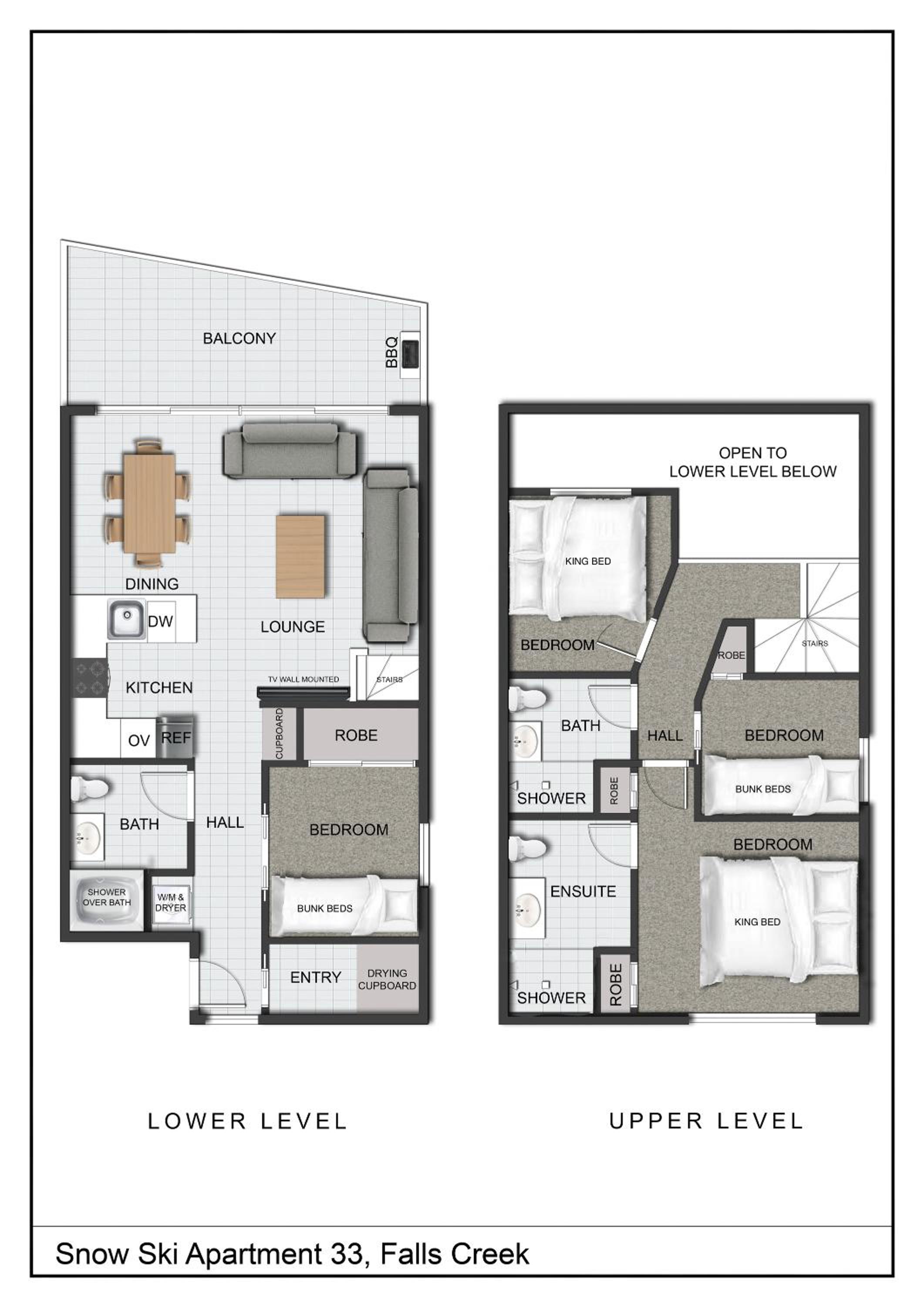 Snow Ski Apartments Penthouse 33