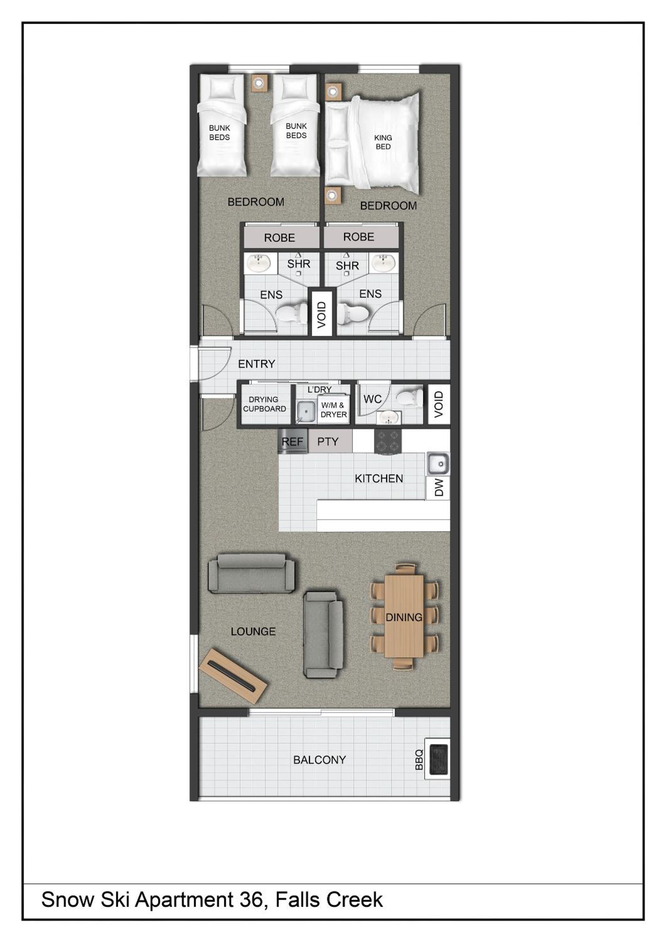 Snow Ski Apartments Extra Spacious 36