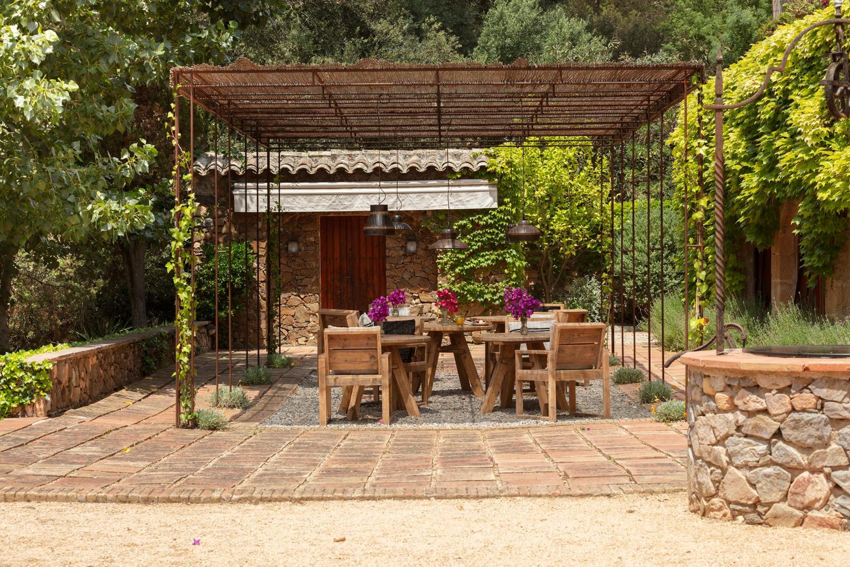 outdoor BBQ area