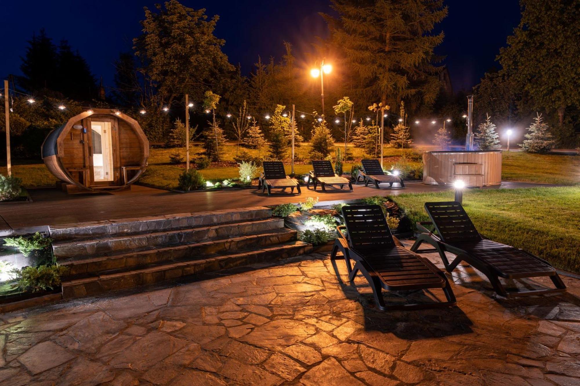 outdoor BBQ area