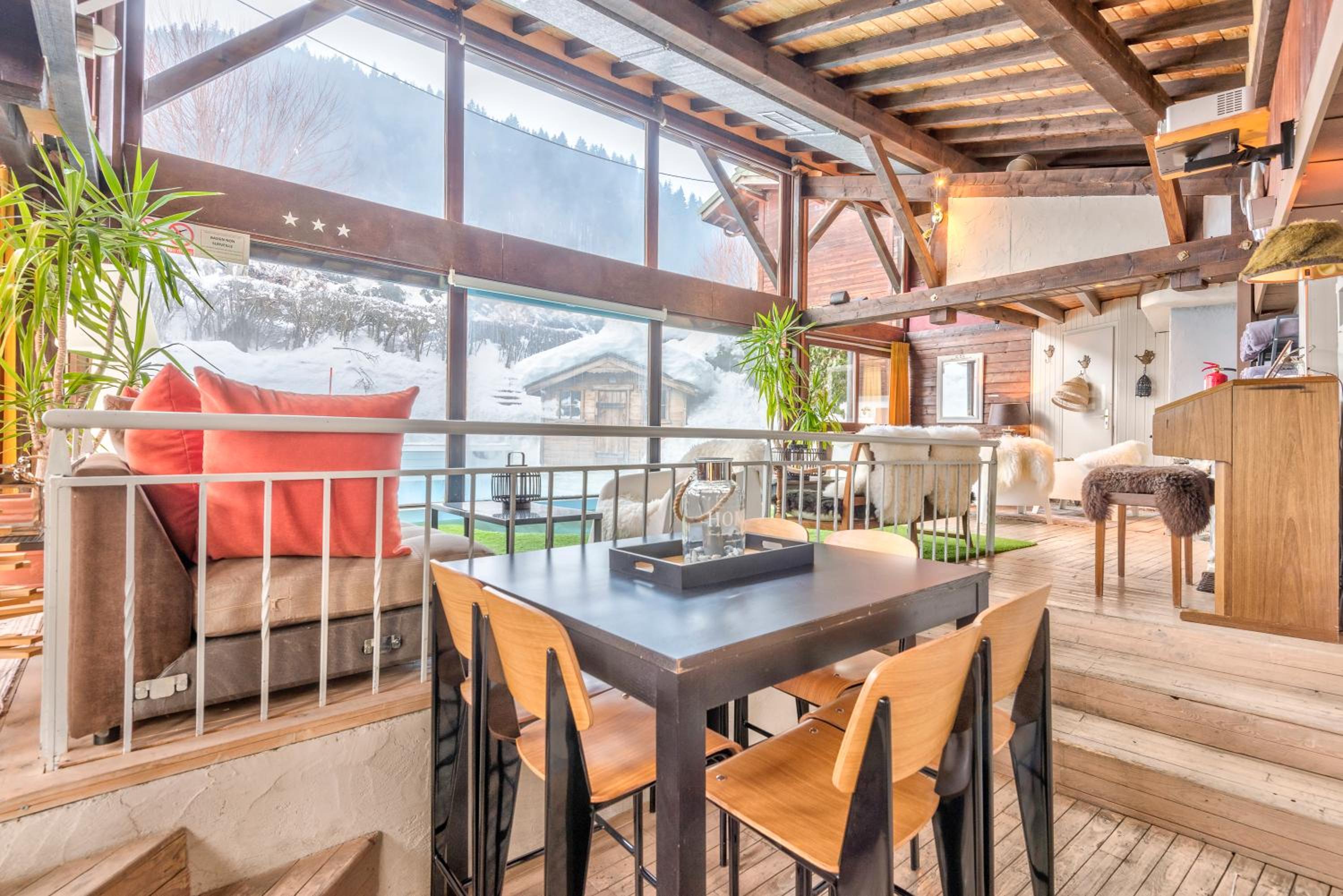 outdoor BBQ area