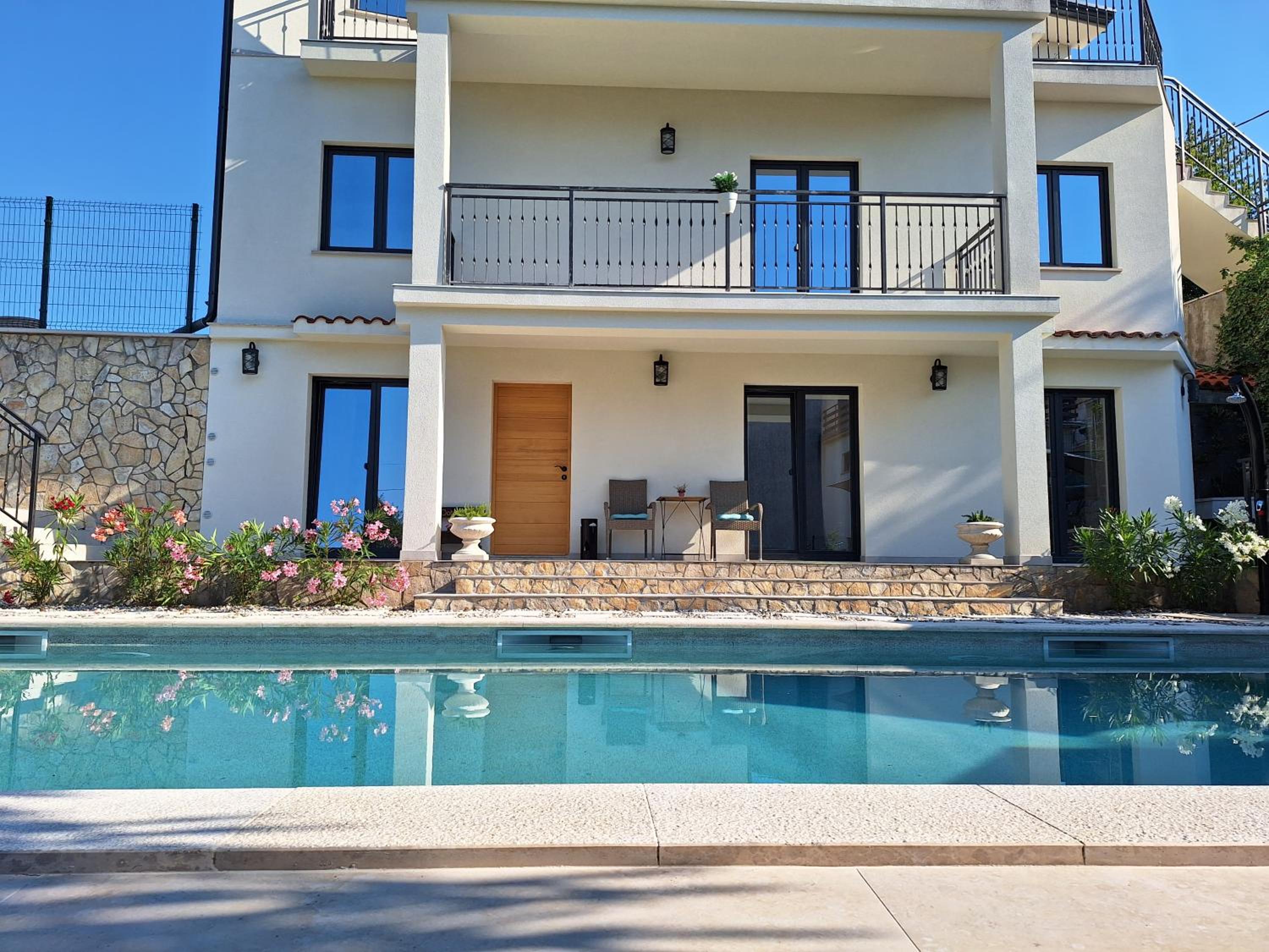 Luxury Kvarner Park Villa with garden and large RGB private pool