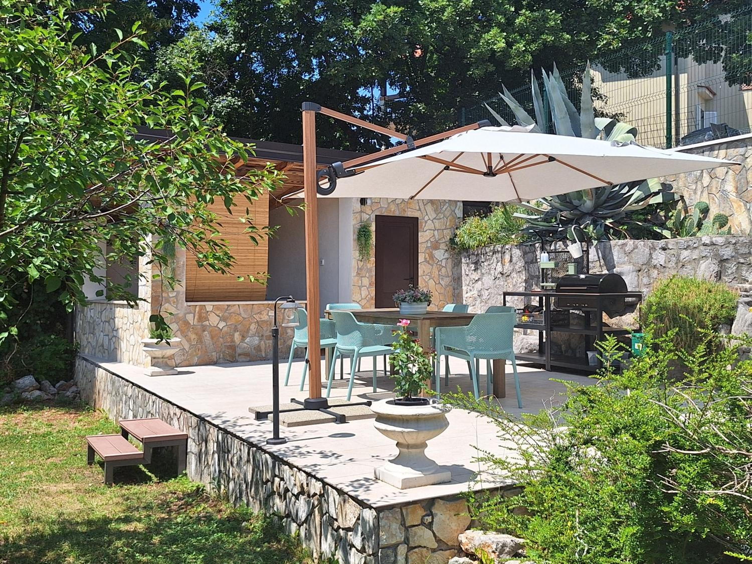 Luxury Kvarner Park Villa with garden and large RGB private pool