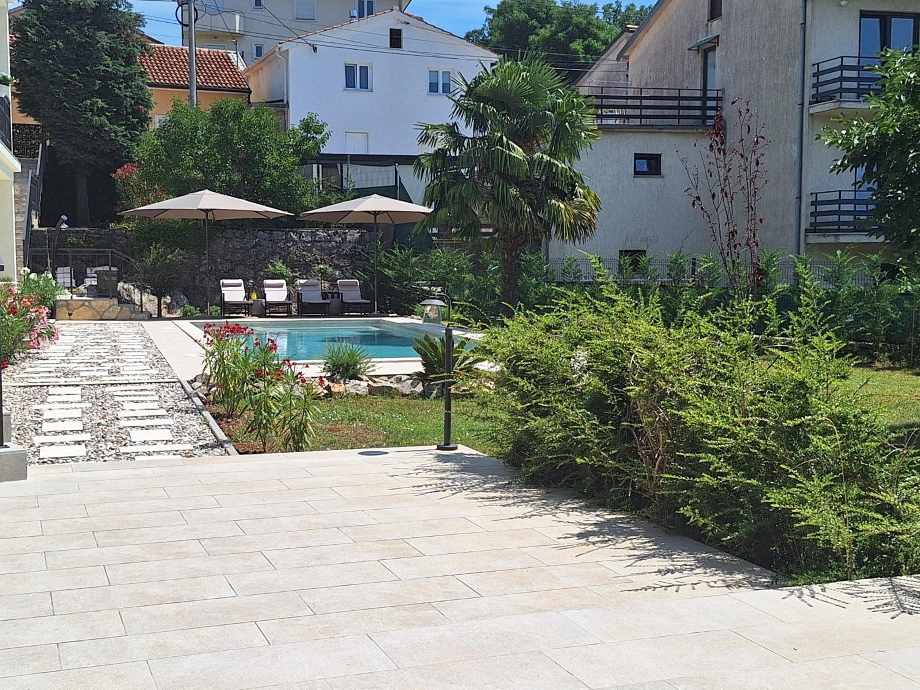 Luxury Kvarner Park Villa with garden and large RGB private pool