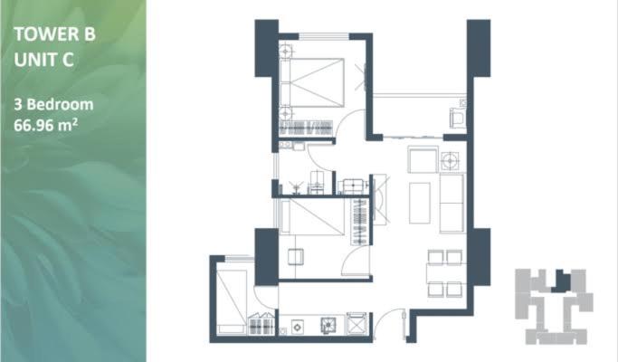 Apartemen meikarta district 1 balcon + view view 2