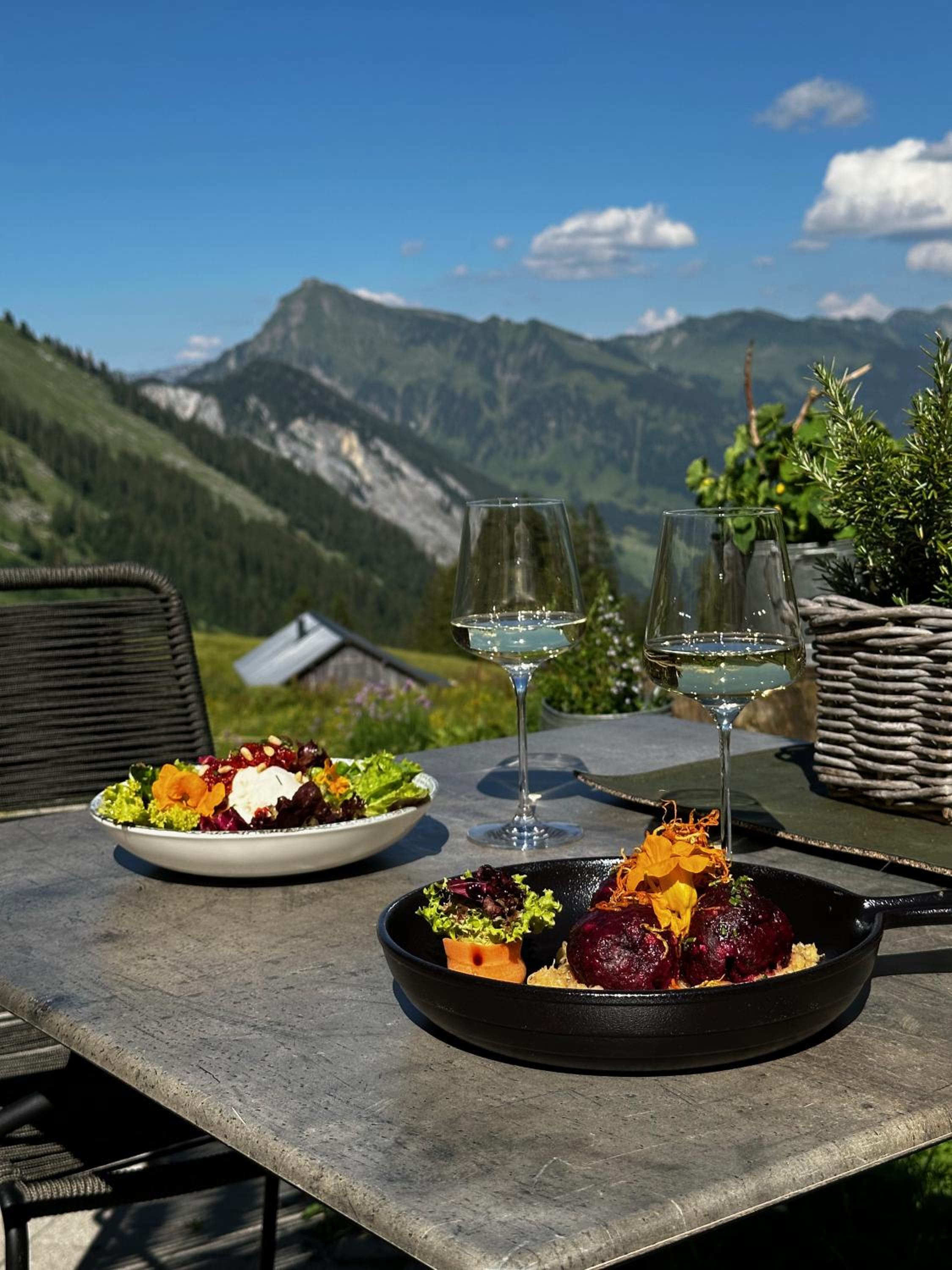 outdoor BBQ area
