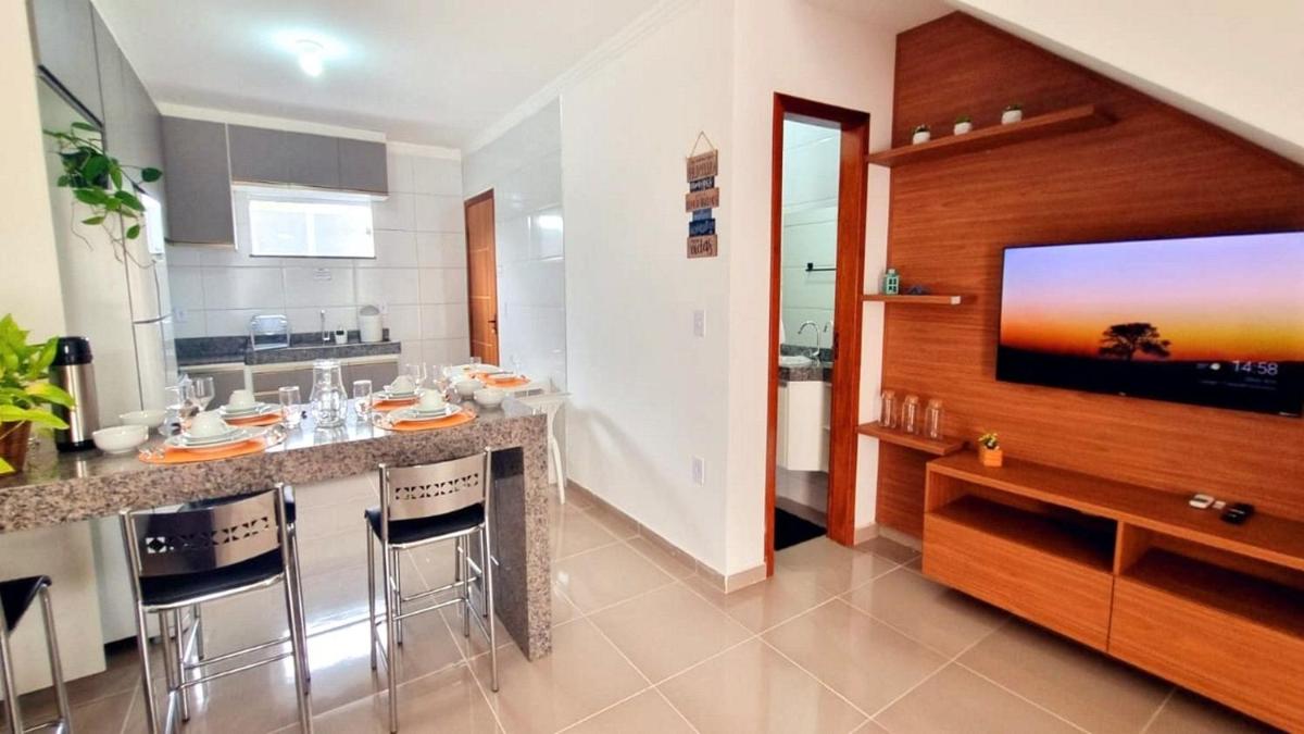 Apartamento em condomínio com 2 quartos para 6 pessoas