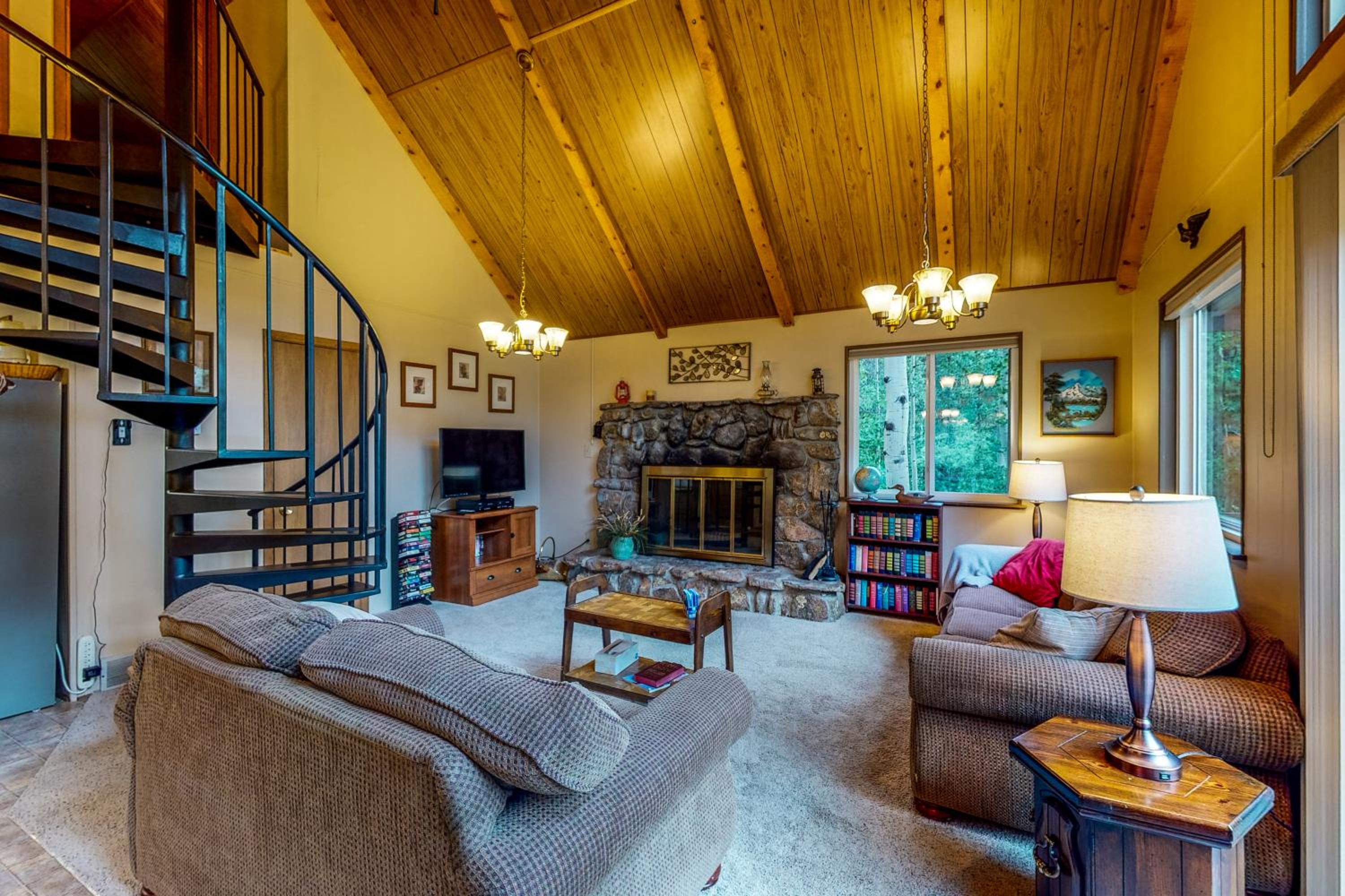 Deck and Mtn Views! Family A-Frame Cabin in Bailey