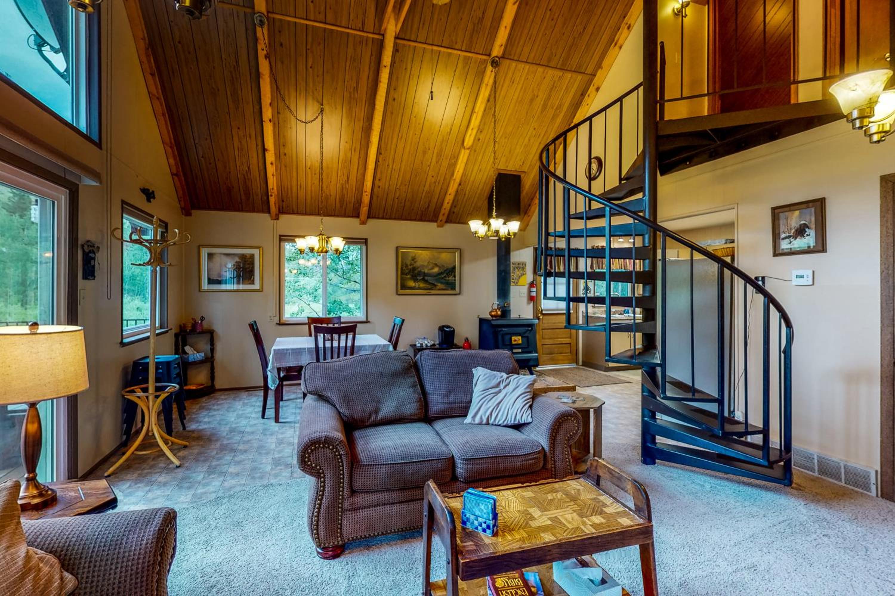 Deck and Mtn Views! Family A-Frame Cabin in Bailey