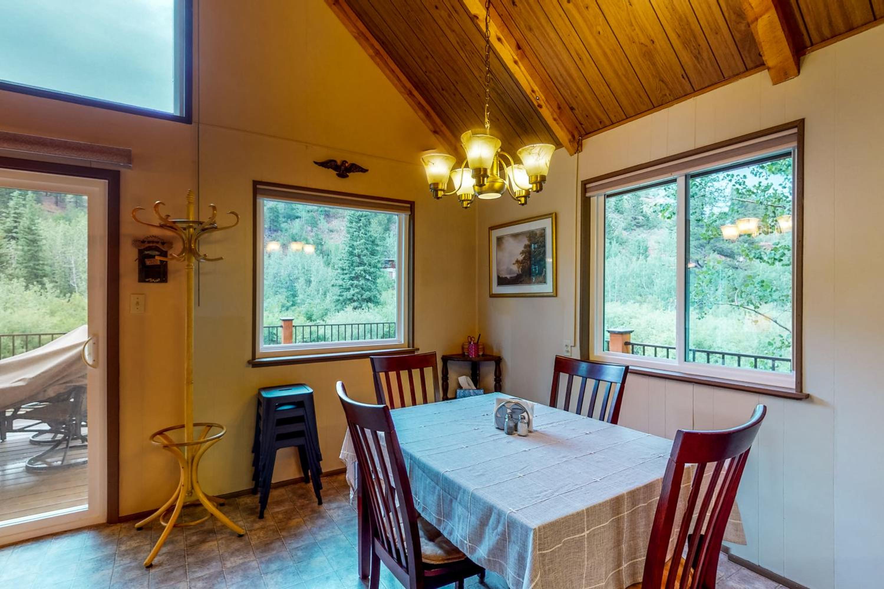 Deck and Mtn Views! Family A-Frame Cabin in Bailey