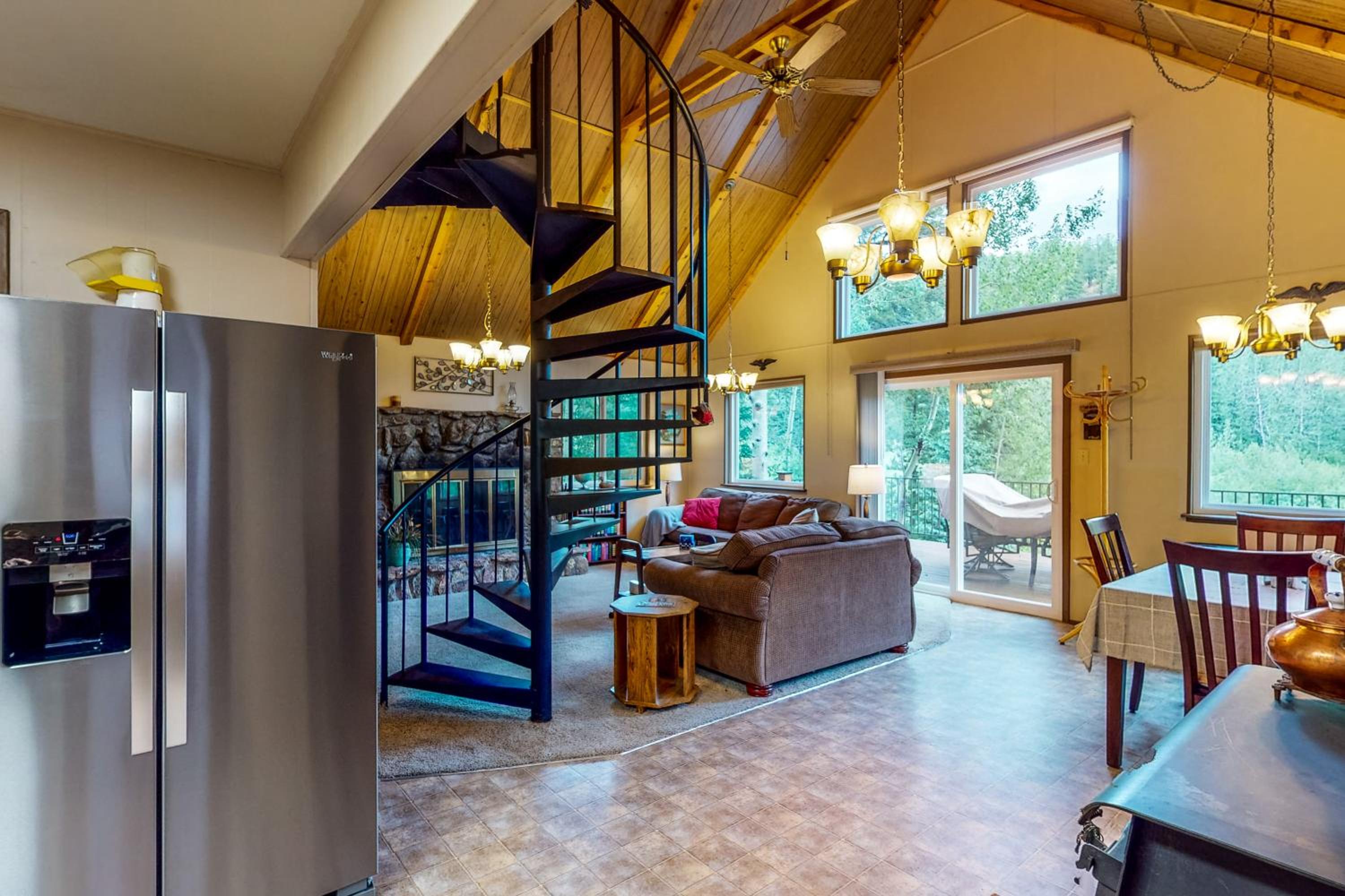 Deck and Mtn Views! Family A-Frame Cabin in Bailey