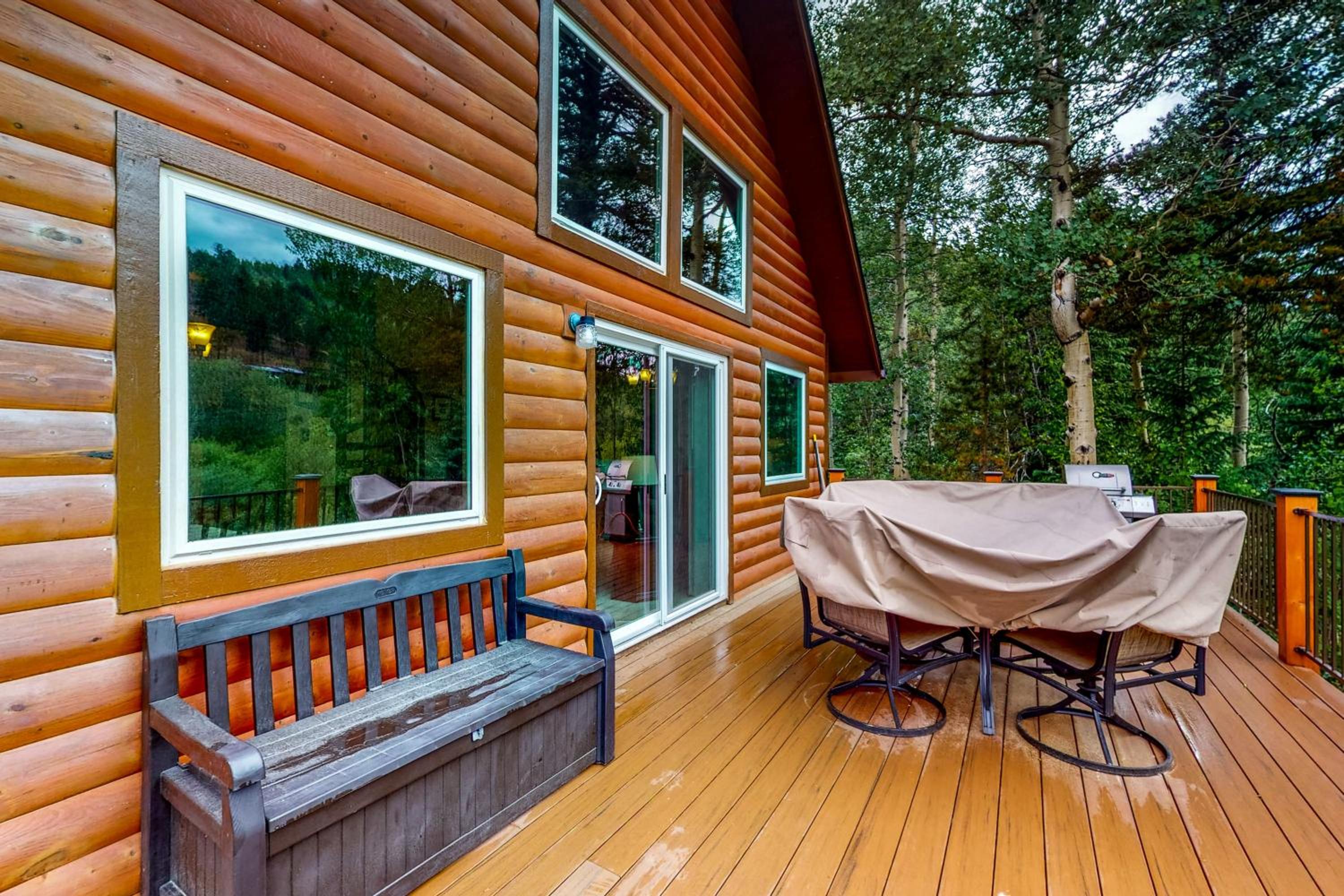 Deck and Mtn Views! Family A-Frame Cabin in Bailey