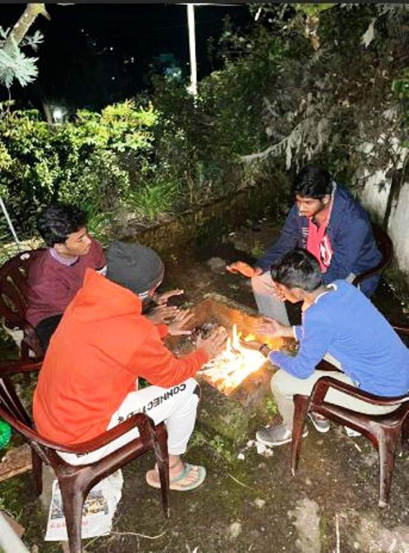 outdoor BBQ area