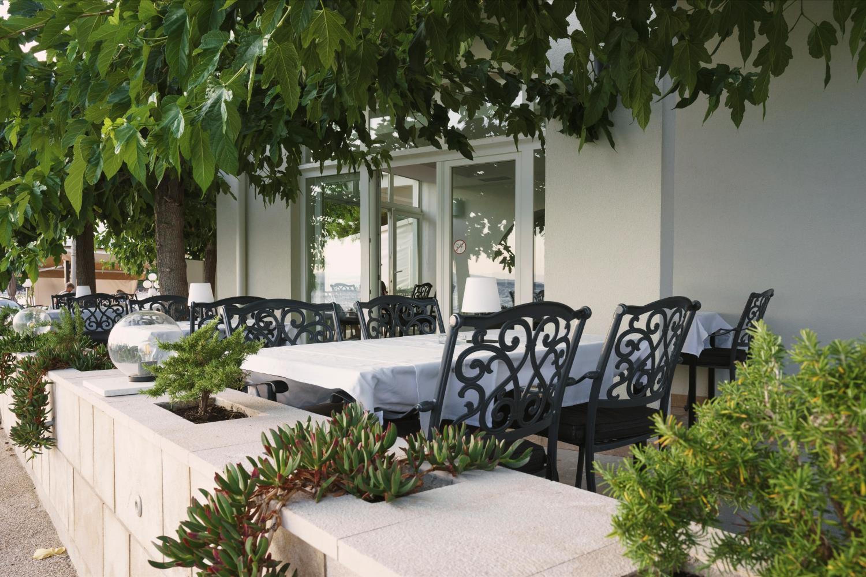 outdoor BBQ area