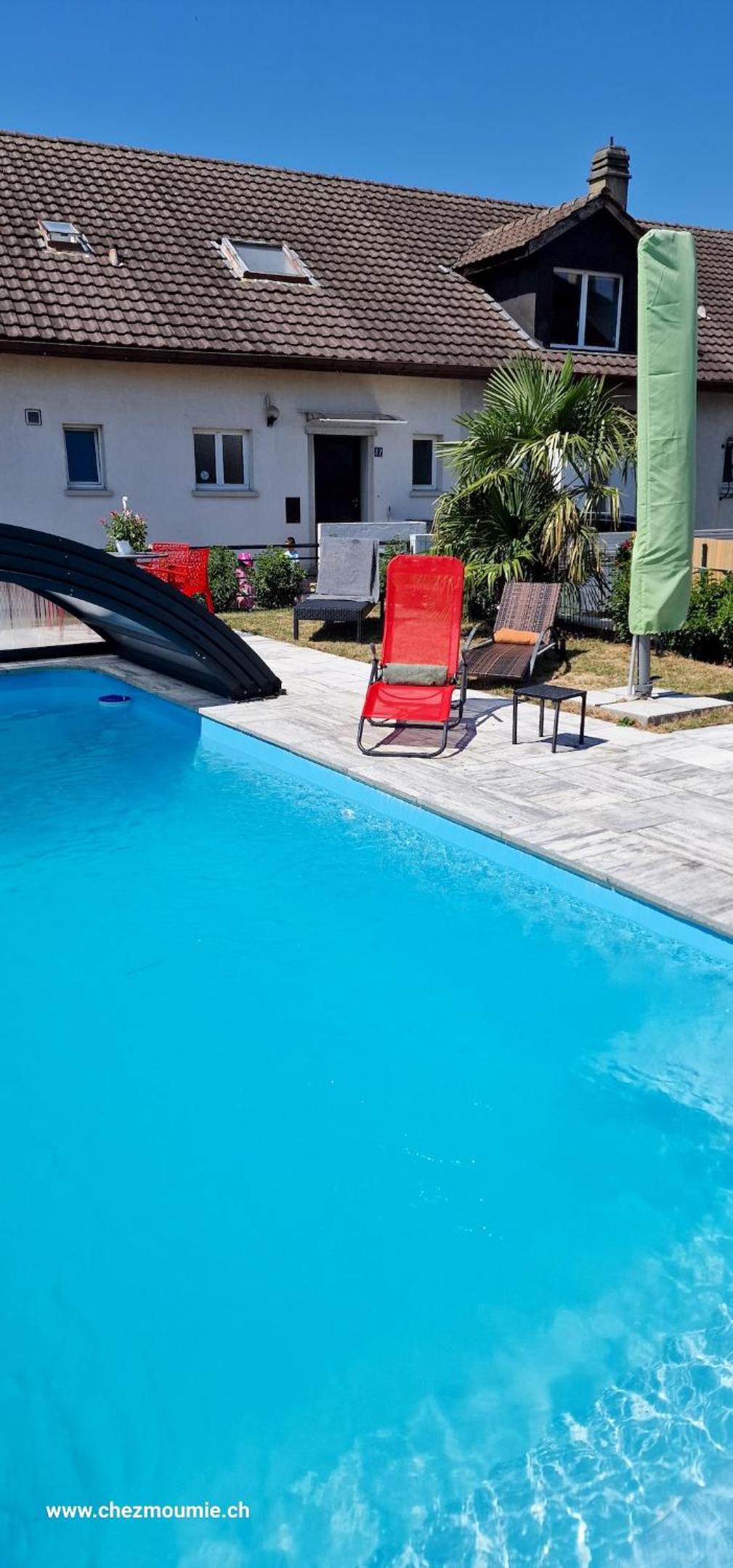 Comfortable studio in Bevaix with mountain view - 30 m² + Spa