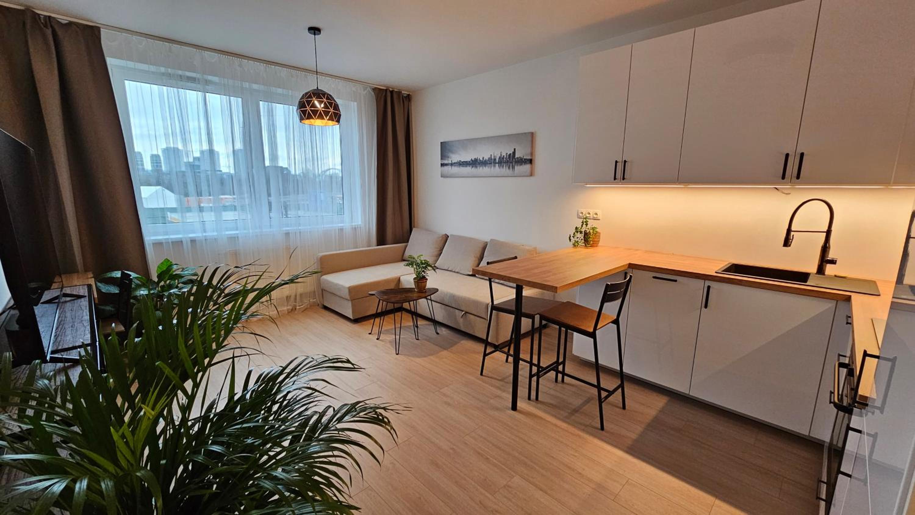 2 room Apartment with terrace, new building, 413 view 2