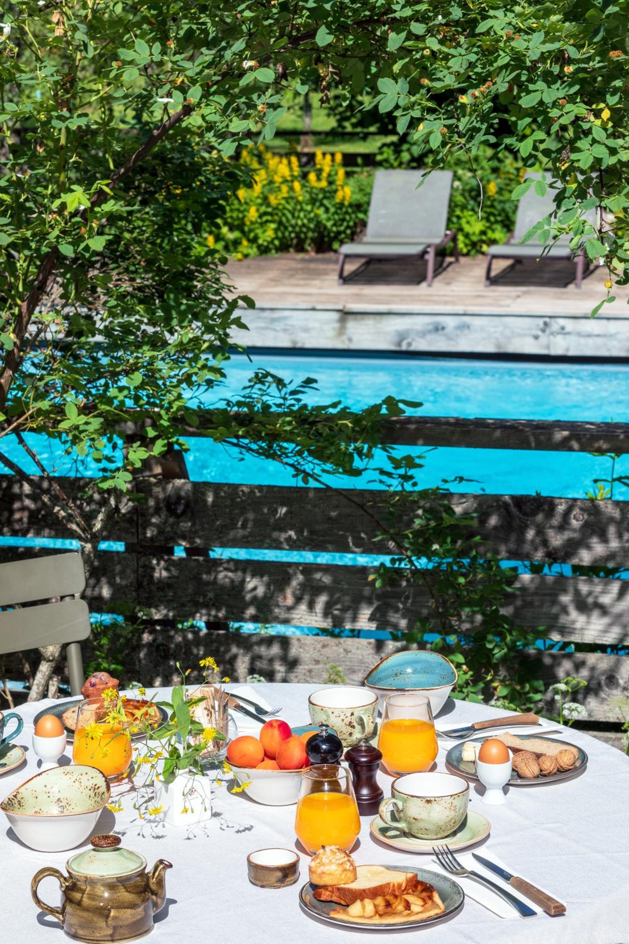 outdoor BBQ area
