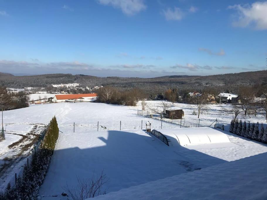 Vila v Brdech s bazénem, infra saunou a vybavením