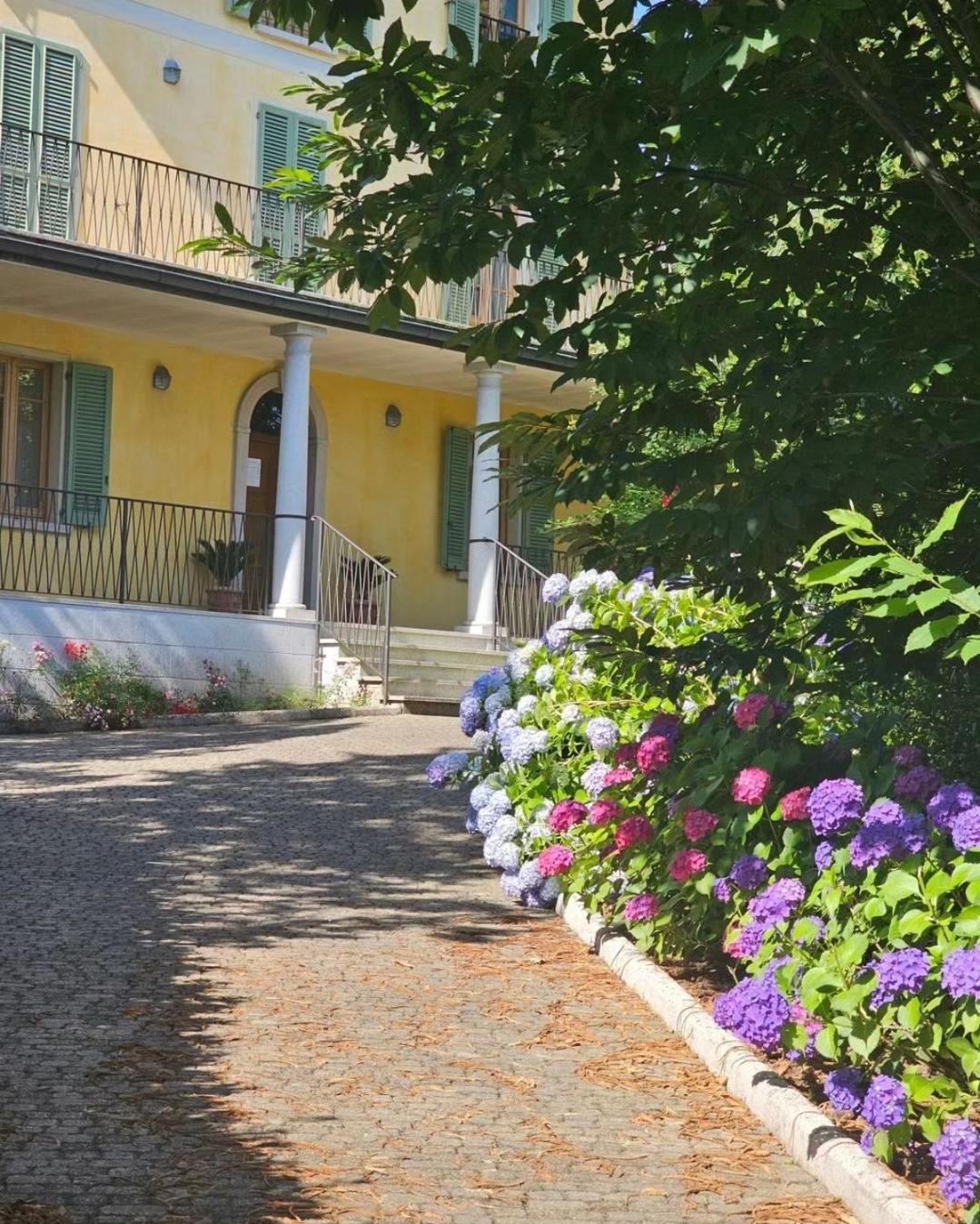 The Ortensia, our Room with Lake View, Spacious Park-Facing Balcony and Private External Bathroom at the Villa Isabella Stresa view 3