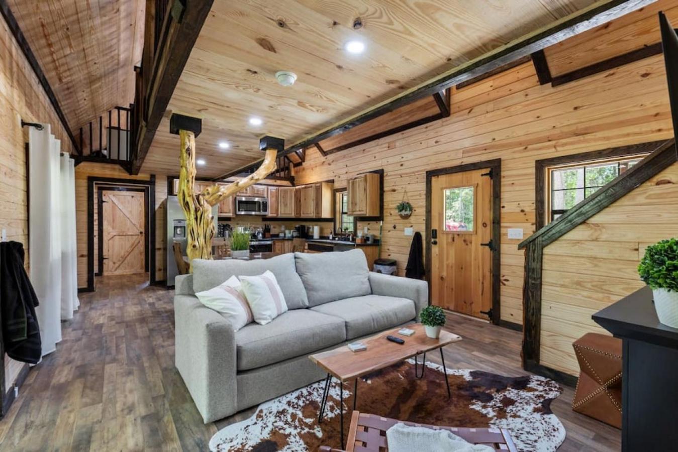 Private Cabin w King Bed and Private Hot Tub view 3