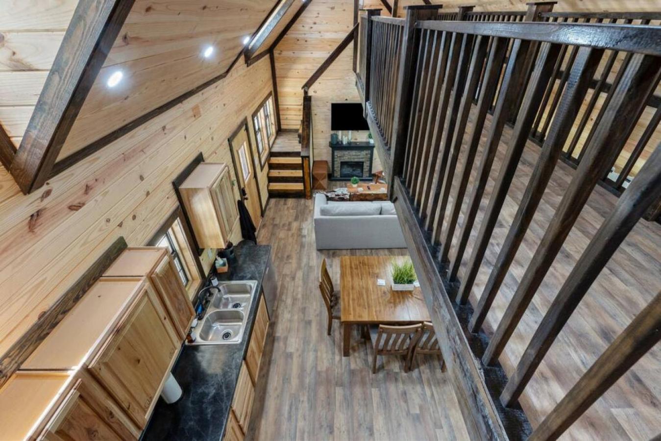 Private Cabin w King Bed and Private Hot Tub view 2