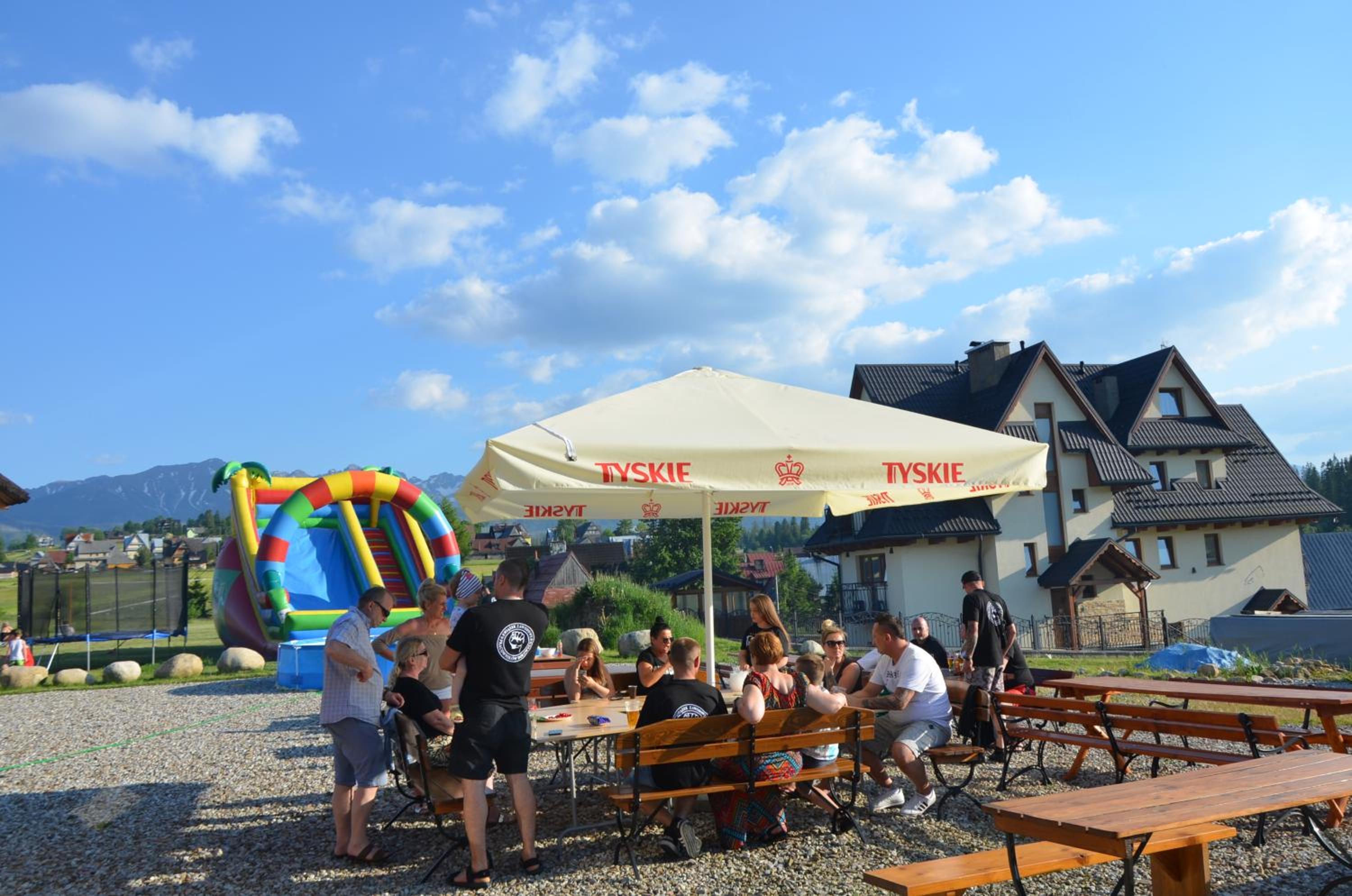 outdoor BBQ area