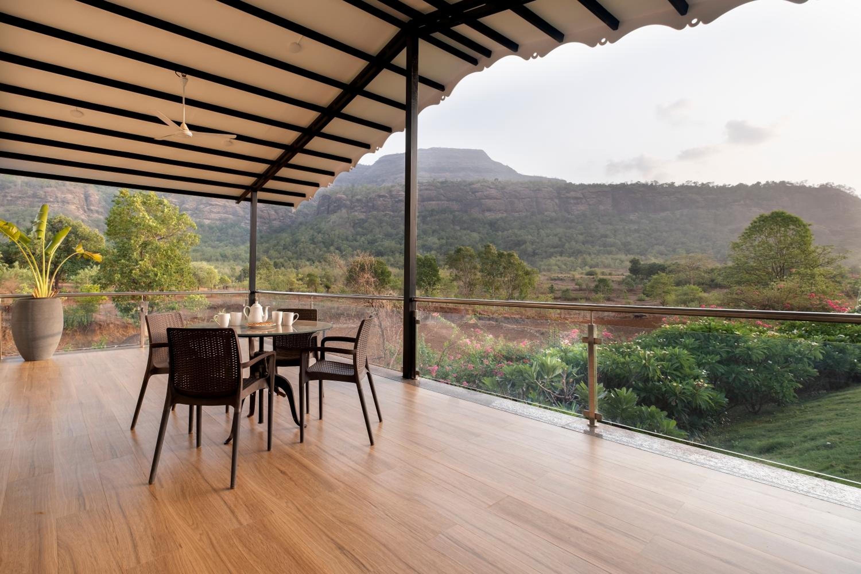 SaffronStays Sanvina Farm - A Signature Series Riverside Villa, Karjat view 2