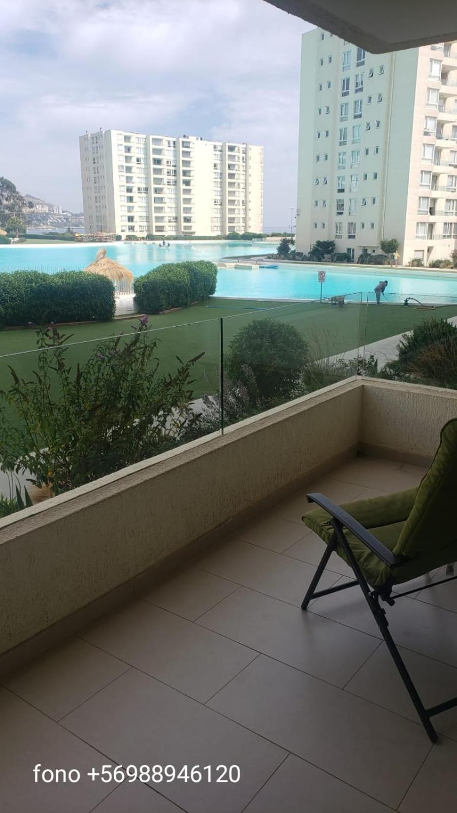 Departamento en la playa en la laguna de cristal