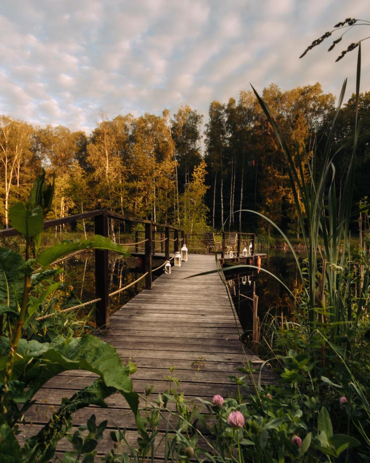 Osada Skoczkowo komfortowe domki z prywatnymi wannami hot-tub nad jeziorem- sauna- balia-staw wędkarski-basen z podgrzewaną wodą! view 2