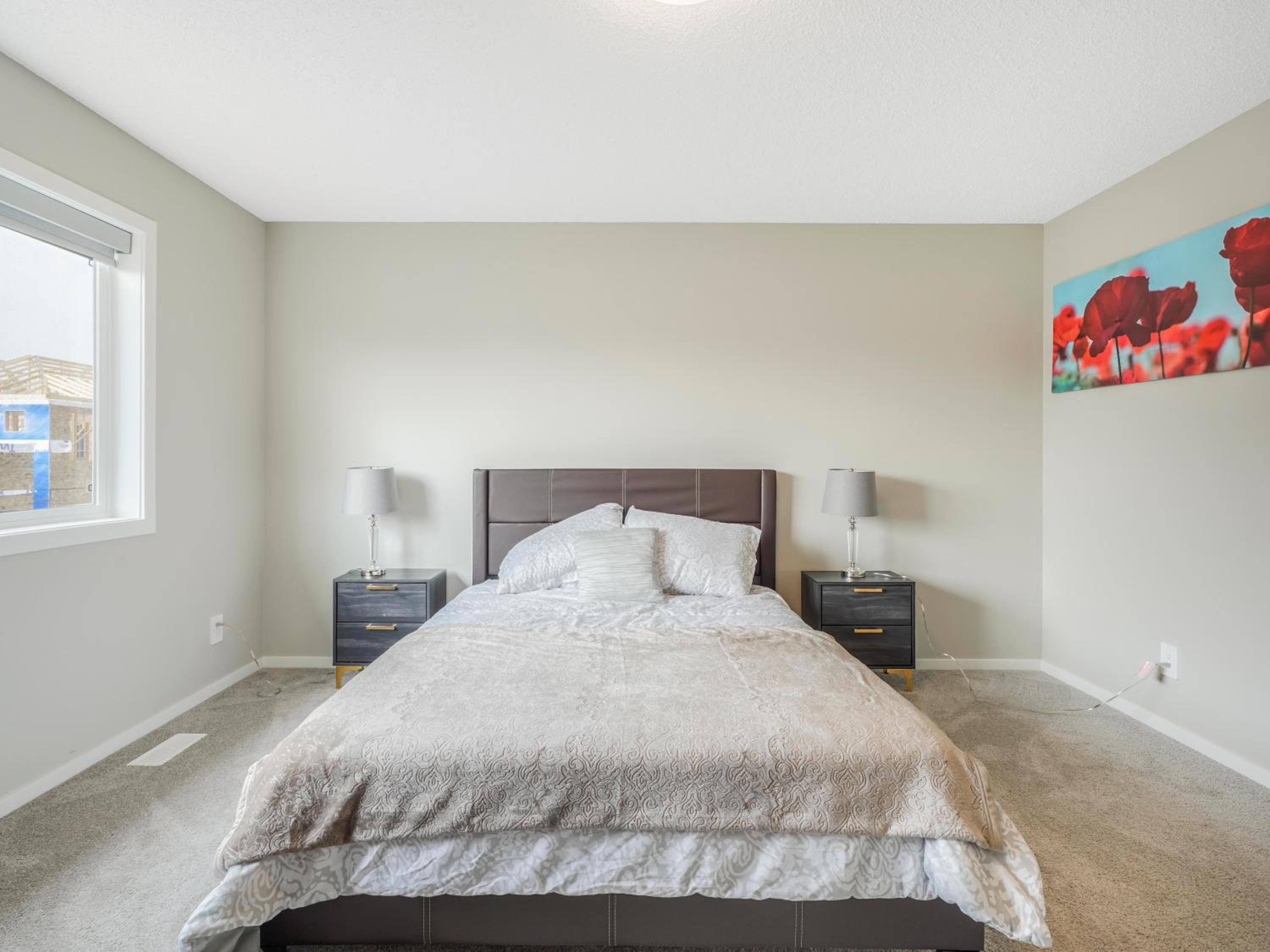 A cozy 3 bedroom new house with 2 living rooms