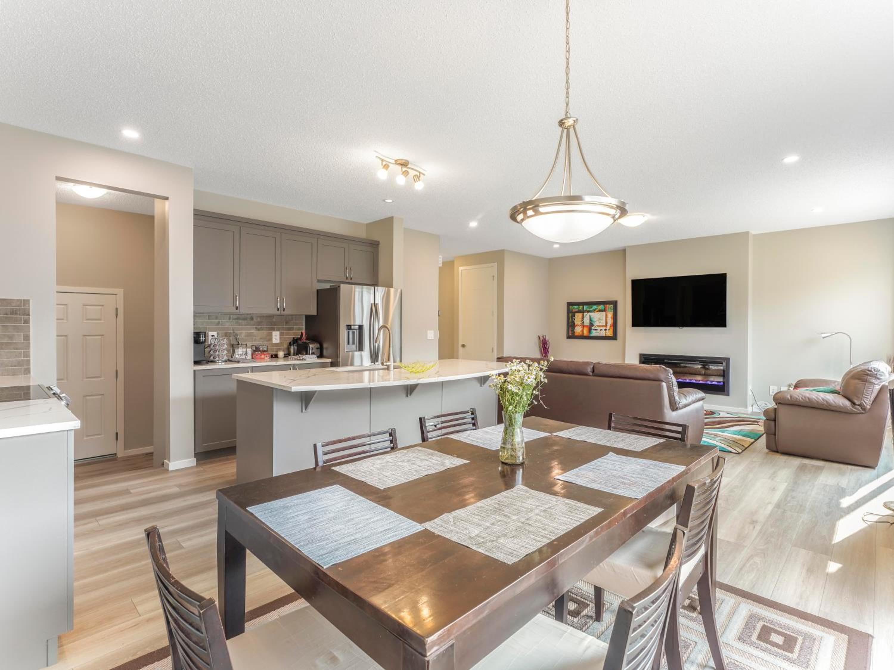 A cozy 3 bedroom new house with 2 living rooms