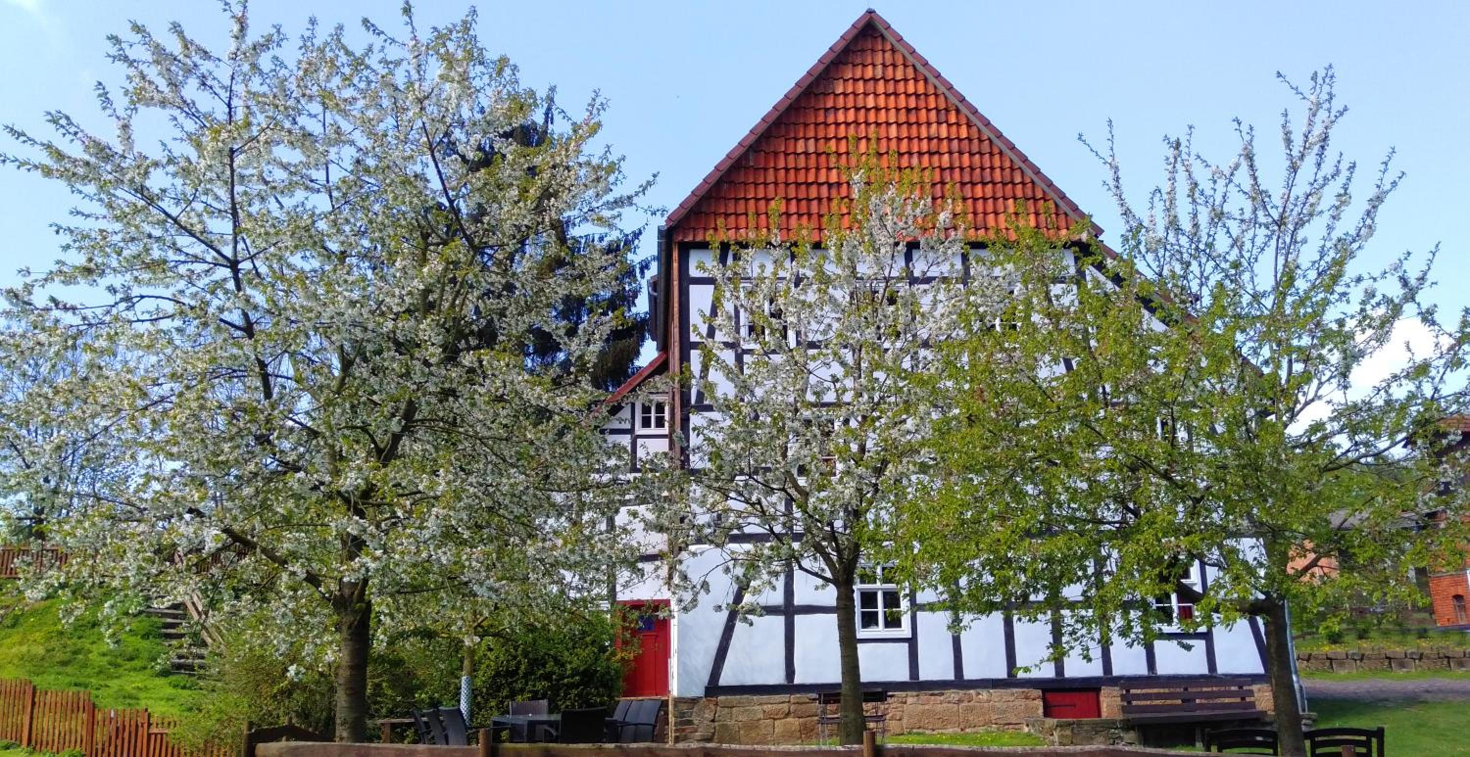 Historische romantische Mühle