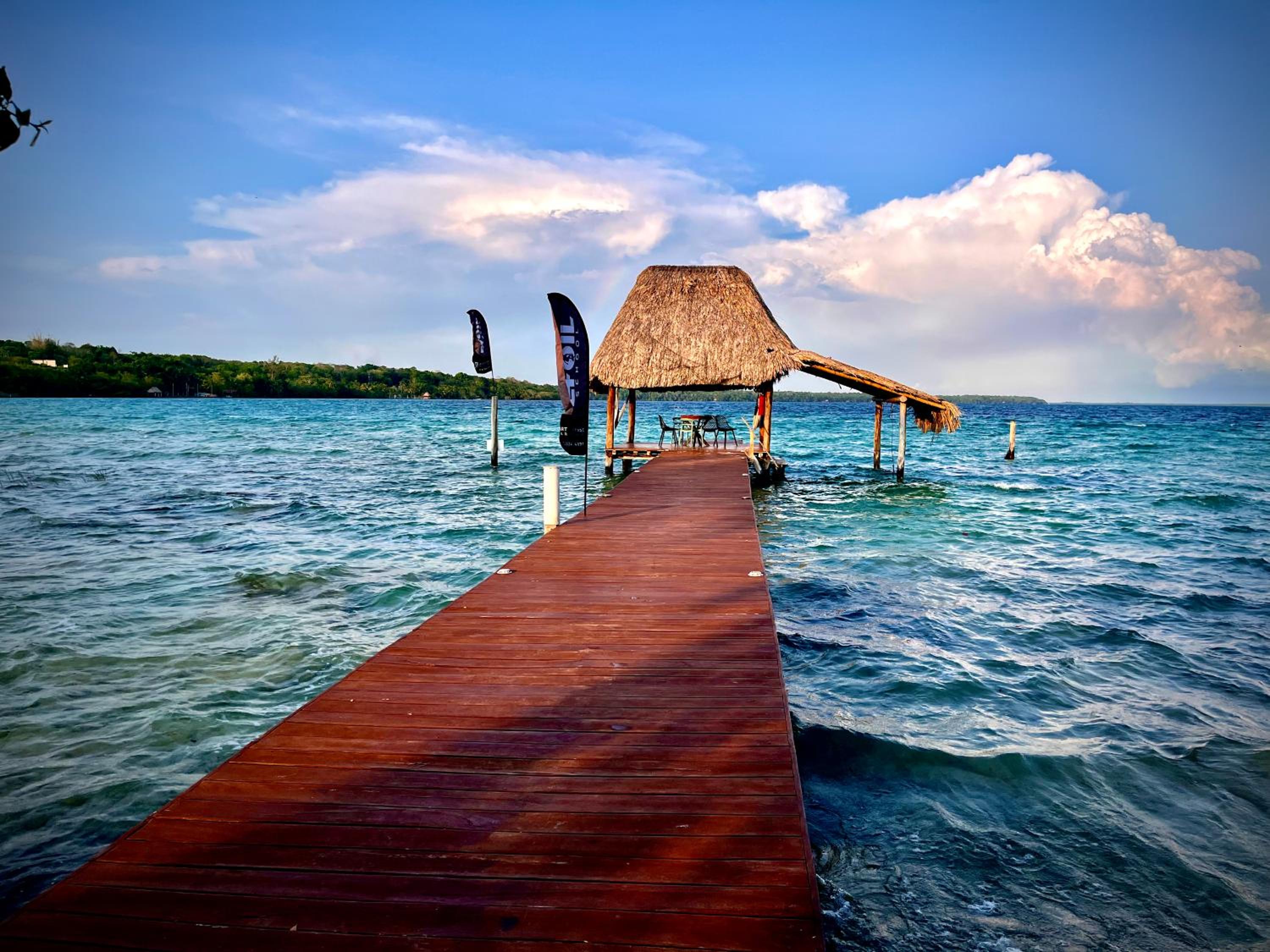 Cabaña con muelle privado en la Laguna de Bacalar view 2